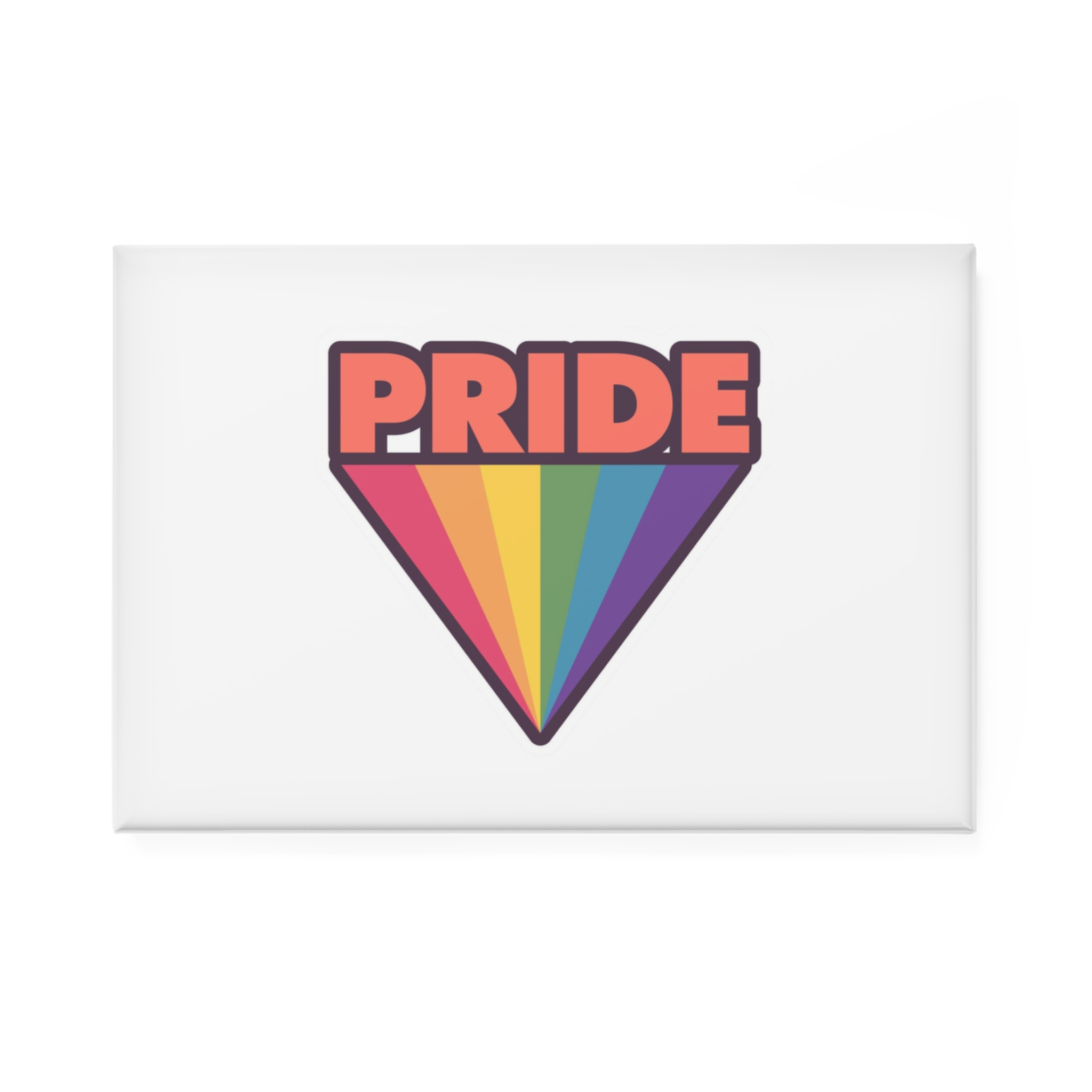 Pride With Rainbow1 Button Magnet Rectangle 1 And 10 Pcs