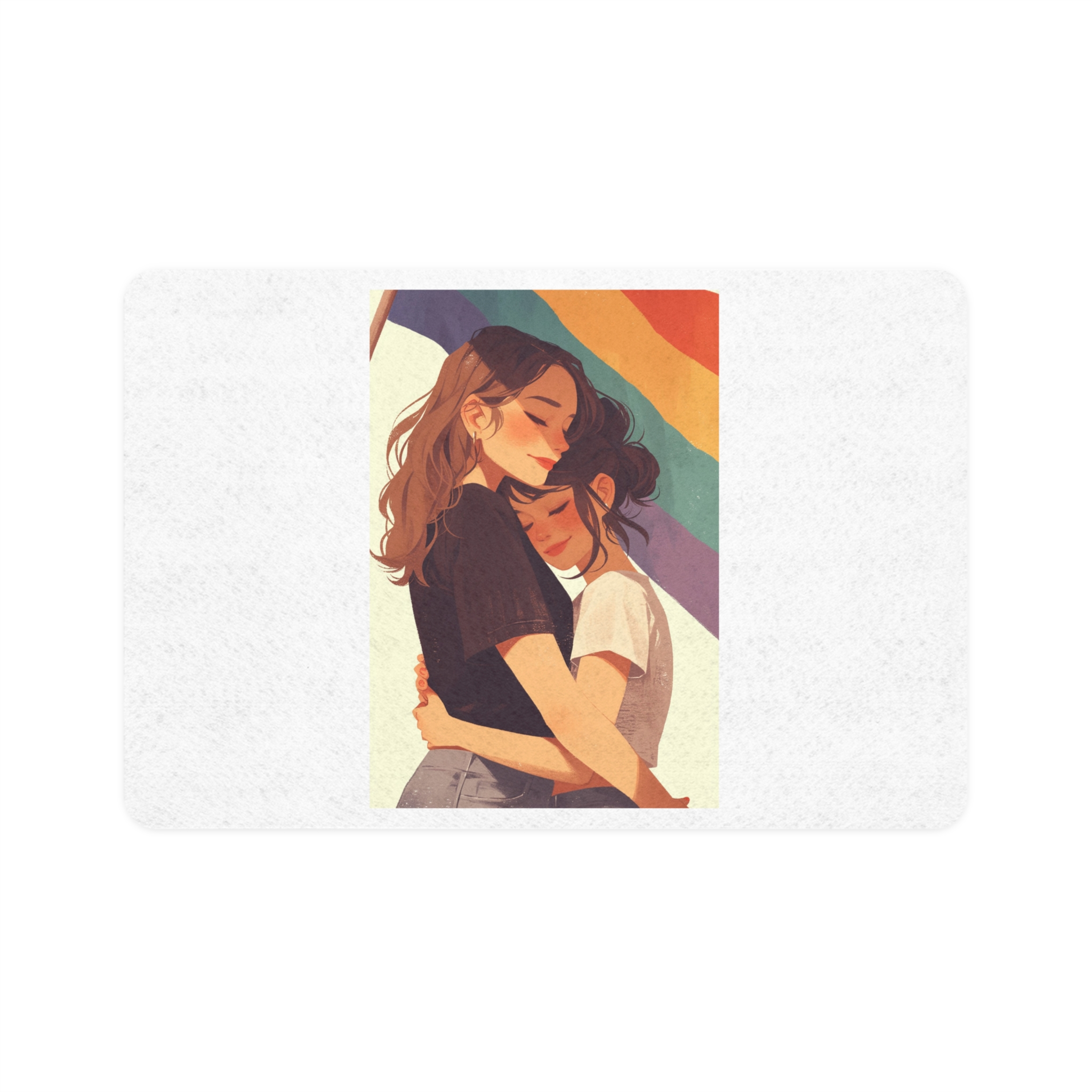 Lesbian Pride Design 58918A Pet Food Mat 12x18