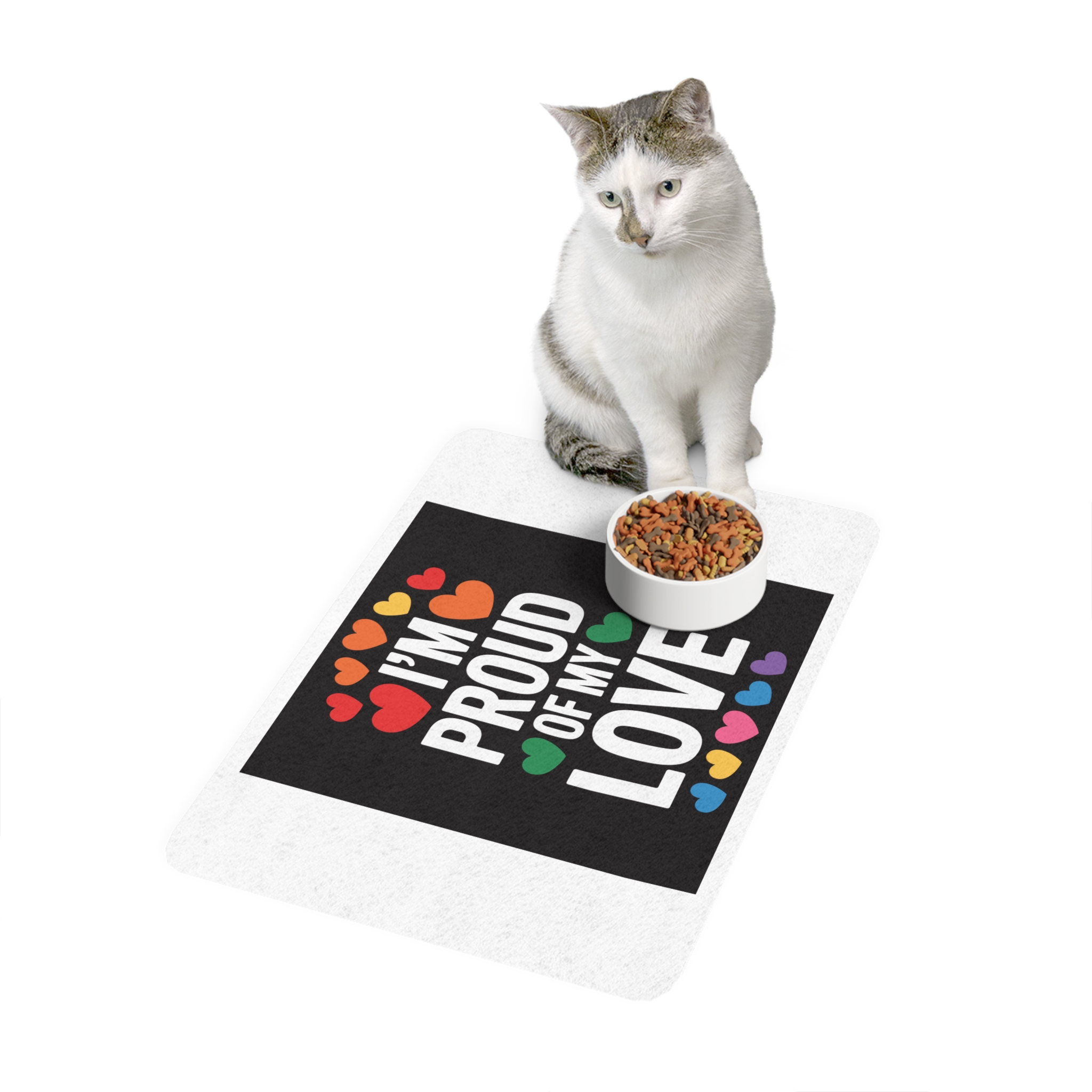 Lesbian Pride Design E2362C Pet Food Mat 12x18 - Image 3