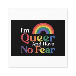Pride Lgbtq Gay Typography Vector Tshirt Design(13) Laminate Stickers Square