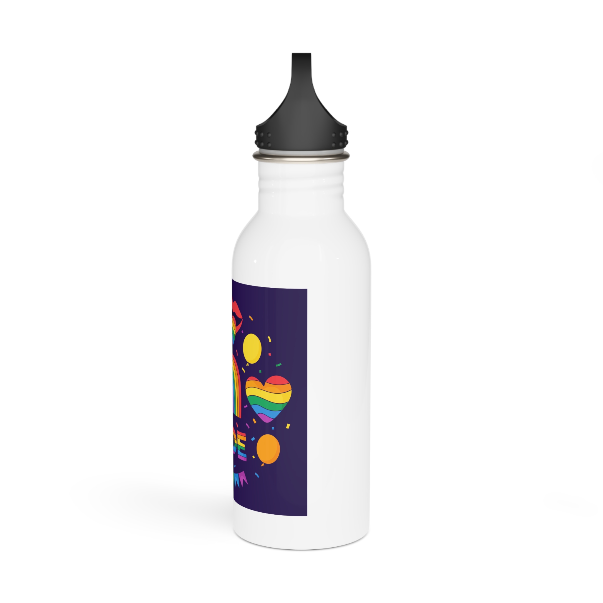 Hand Drawn Elements Collection Pride Month Celebration Stainless Steel Water Bottle - Image 4