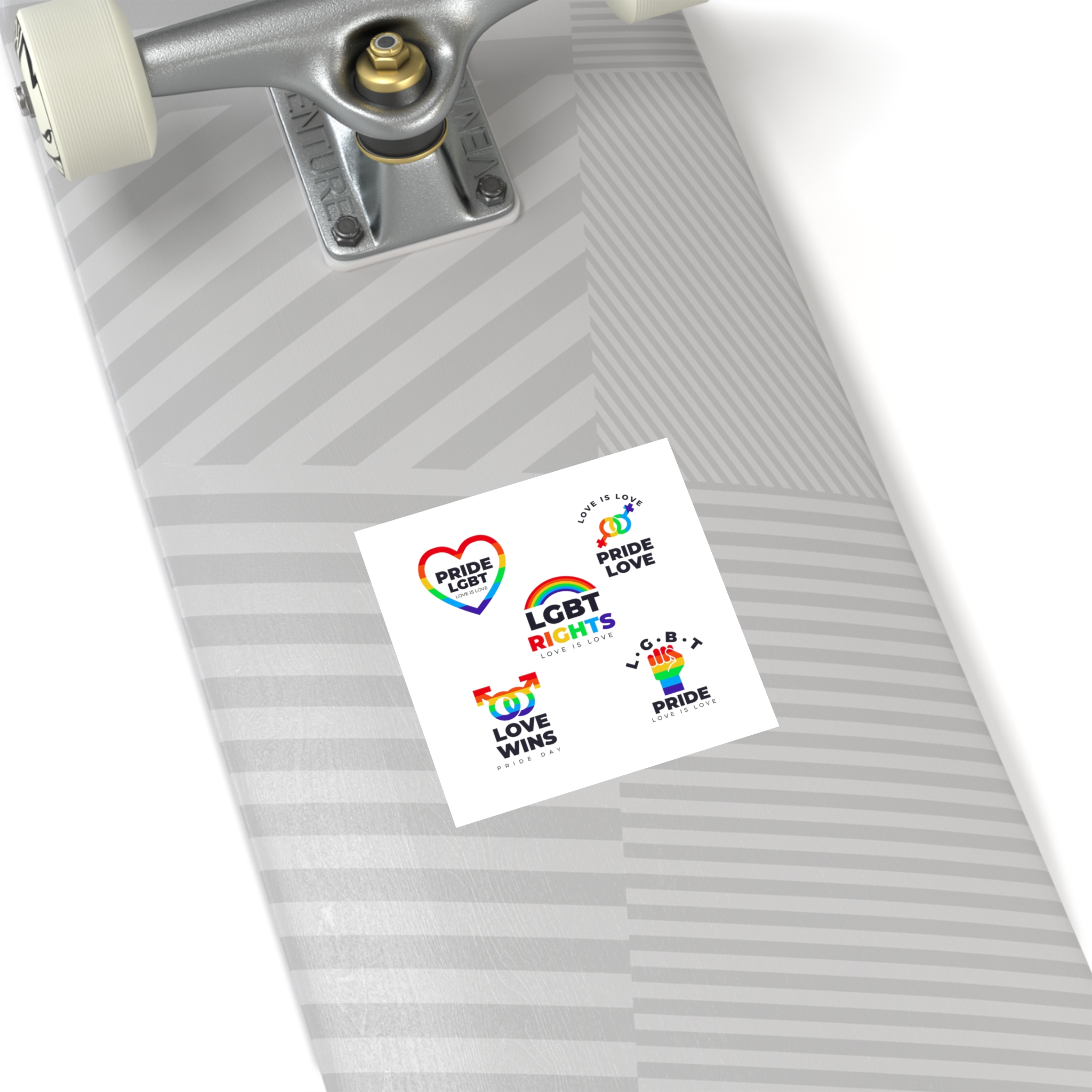 Pride Day Badges Collection Laminate Stickers Square - Image 20