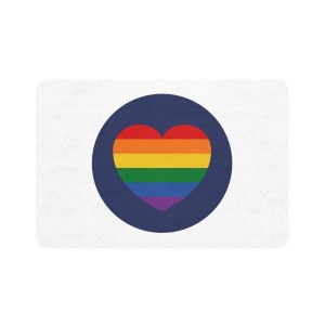 Lgbt Pride Month June Lesbian Gay Bisexual Transgender Lgbtq Flag Rainbow Vector(5) Pet Food Mat 12x18