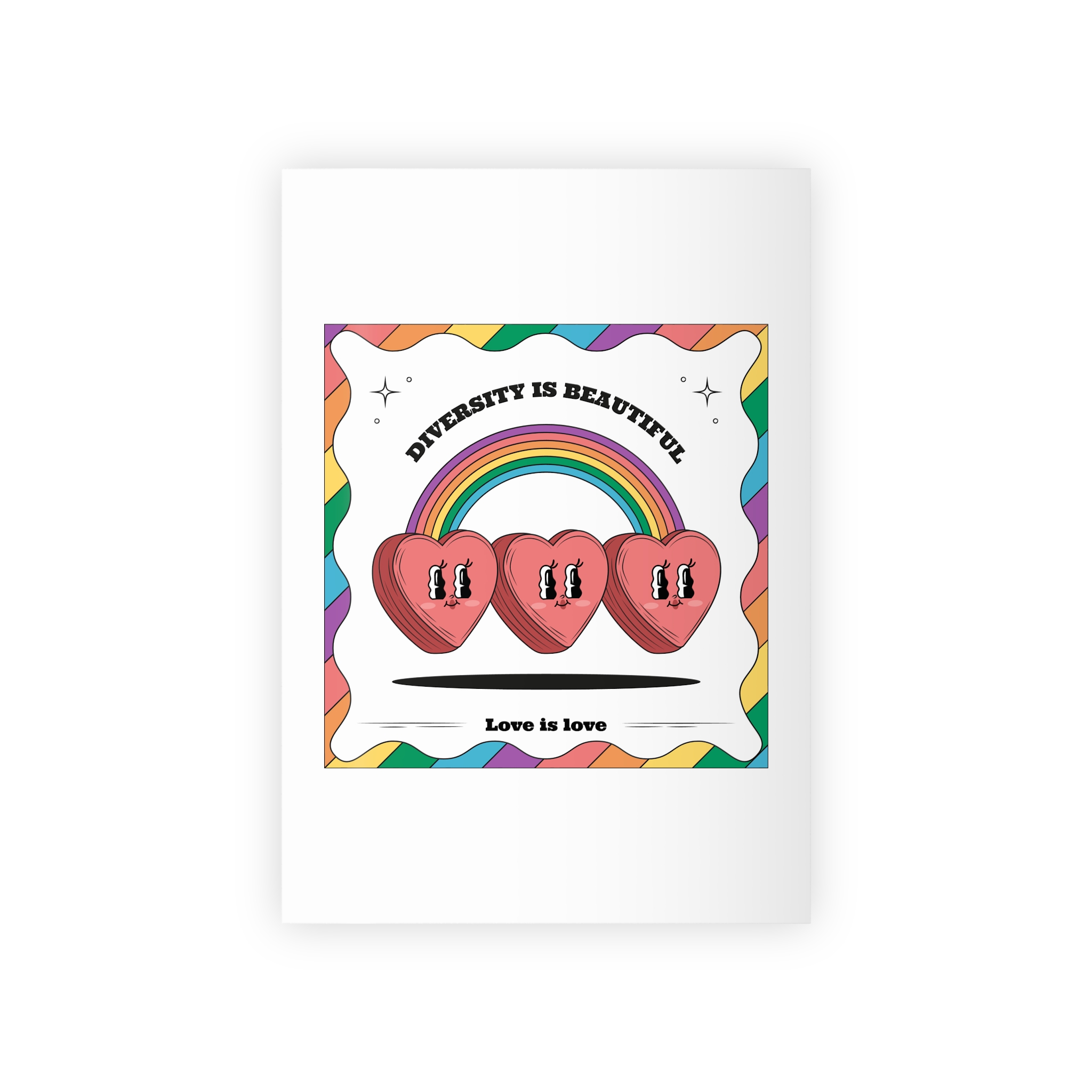 Hand Drawn Illustration Pride Month Celebration(2) Gift Wrapping Paper Rolls 1pc