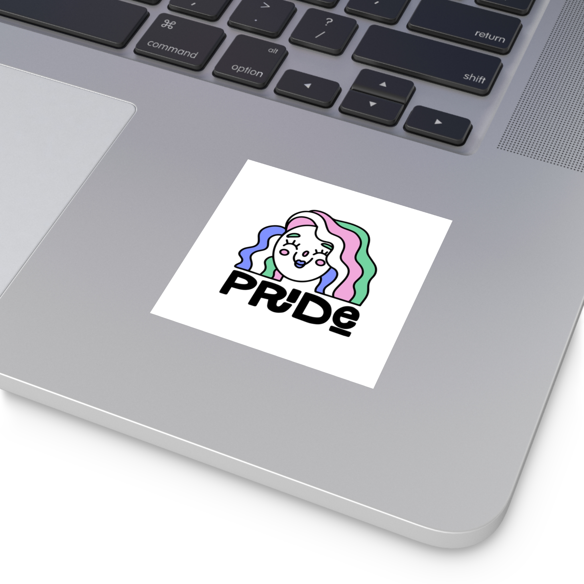 Pride Day Lettering Quote Concept Laminate Stickers Square - Image 15