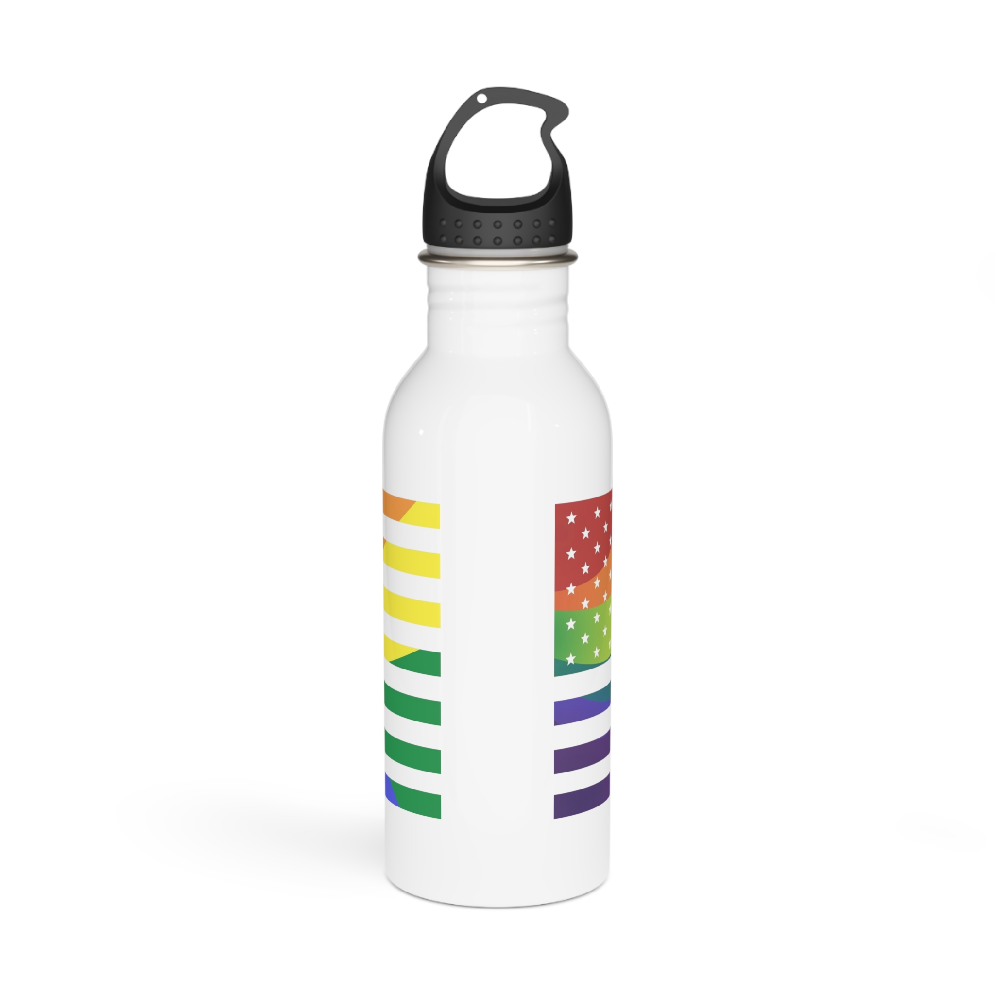 Pride Month America Concept Us Pride Month Flag Stainless Steel Water Bottle - Image 3