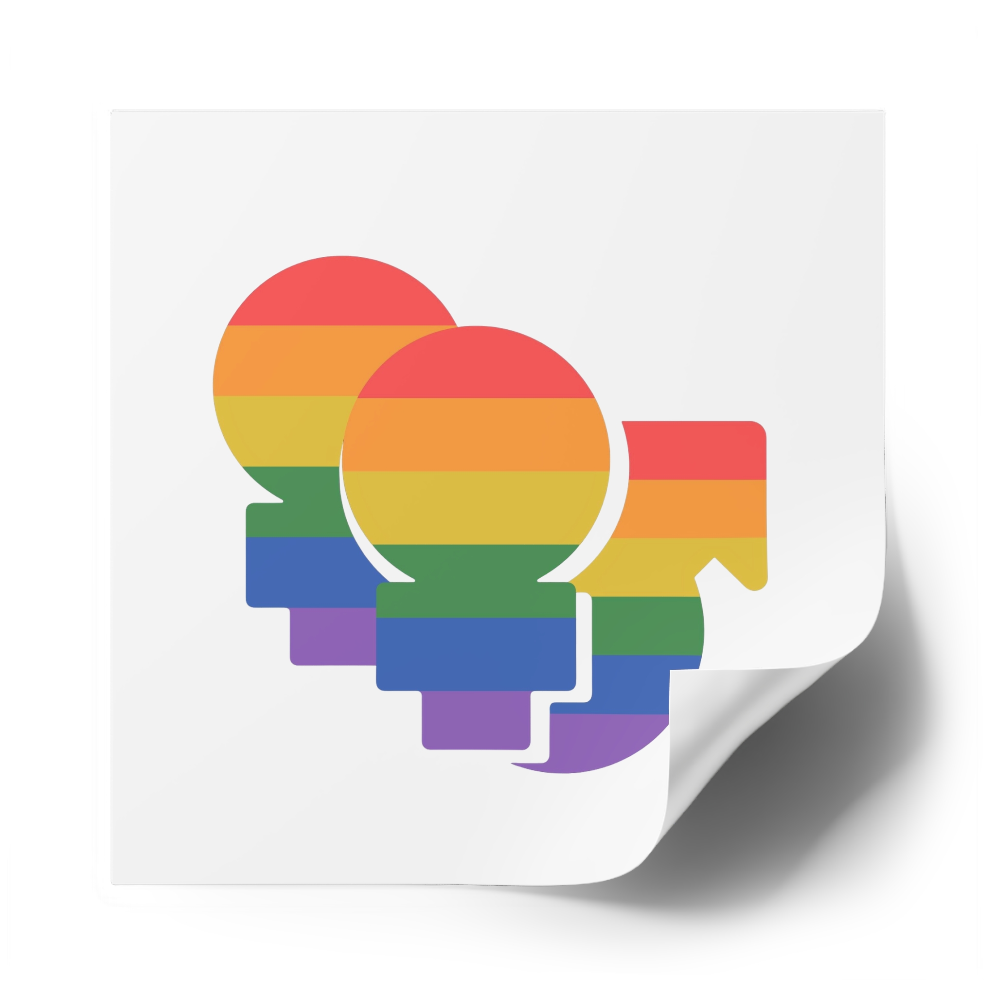 Lgbt Icon Isolated Black Background Diversity Human Right Concept Lgbt Community Vector Flat Illustration Poster Card Banner Laminate Stickers Square - Image 62
