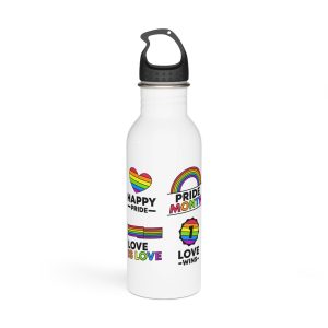 Pride Day Label Collection Stainless Steel Water Bottle