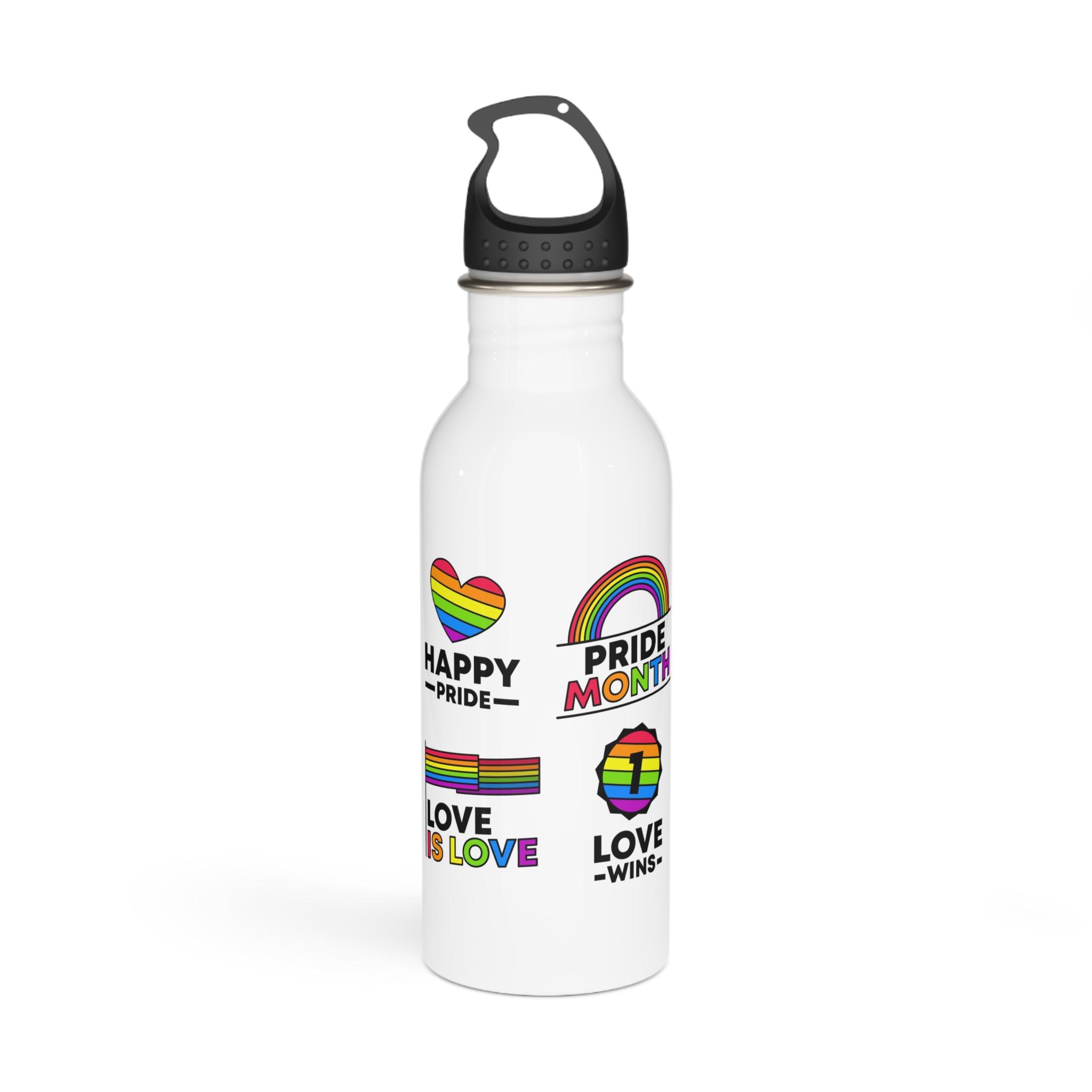 Pride Day Label Collection Stainless Steel Water Bottle