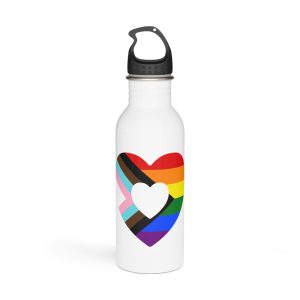 Progress Pride Flag Progress Pride Rainbow Flags Lgbtq Flag Stainless Steel Water Bottle