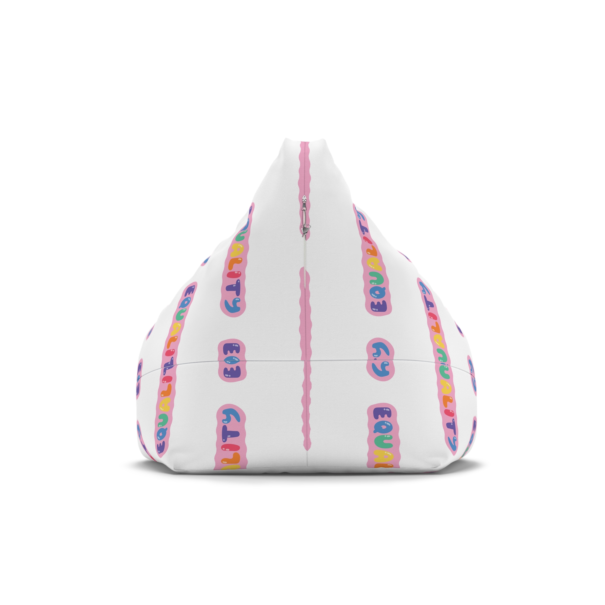 Lgbt Sticker Pack White Background Lgbtq Set Symbol Lgbt Pride Community Rainbow Elements Vector Hand Draw Illustration Hand Drawn Lettering Copia Bean Bag Chair Cover - Image 2