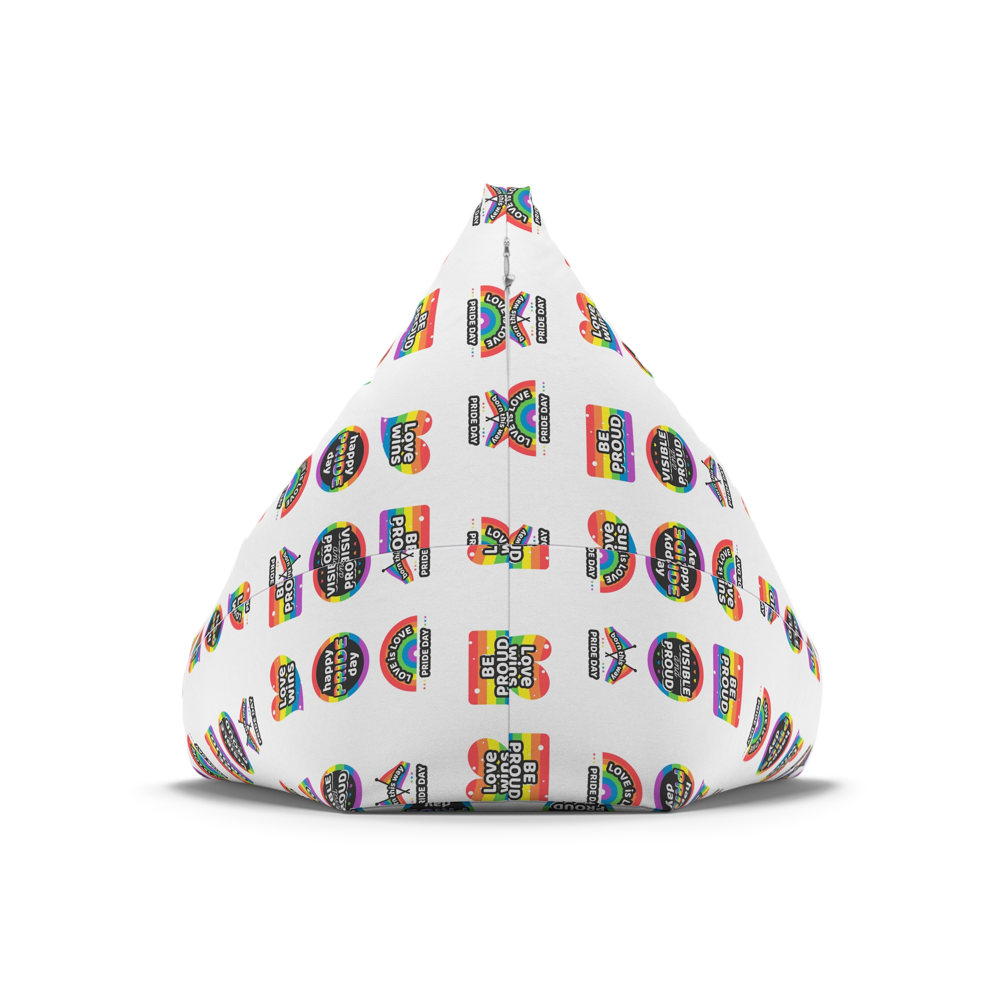 Set Rainbow Pride Labels Bean Bag Chair Cover - Image 6