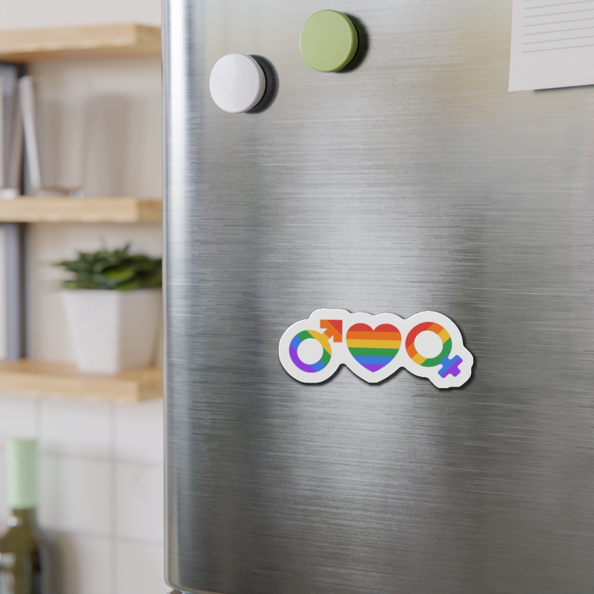 Lgbt Pride Month June Lesbian Gay Bisexual Transgender Lgbtq Flag Rainbow Vector(2) Die Cut Magnets - Image 9
