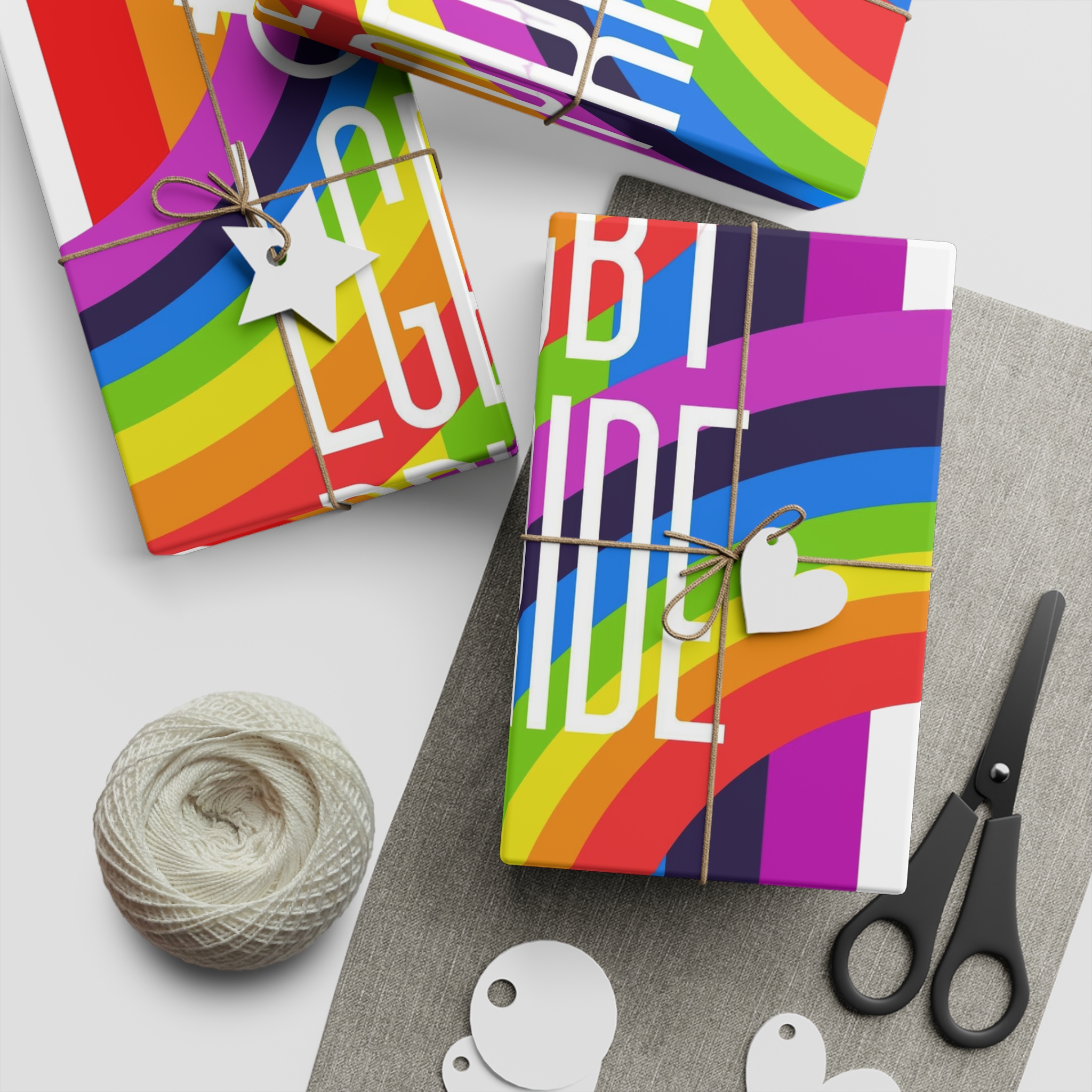 Gay Pride Background Lgbt Day Vector Illustration With Colorful Realistic Style Stickers Flyers Logo Designs Gift Wrapping Paper Sheets 1pc - Image 2