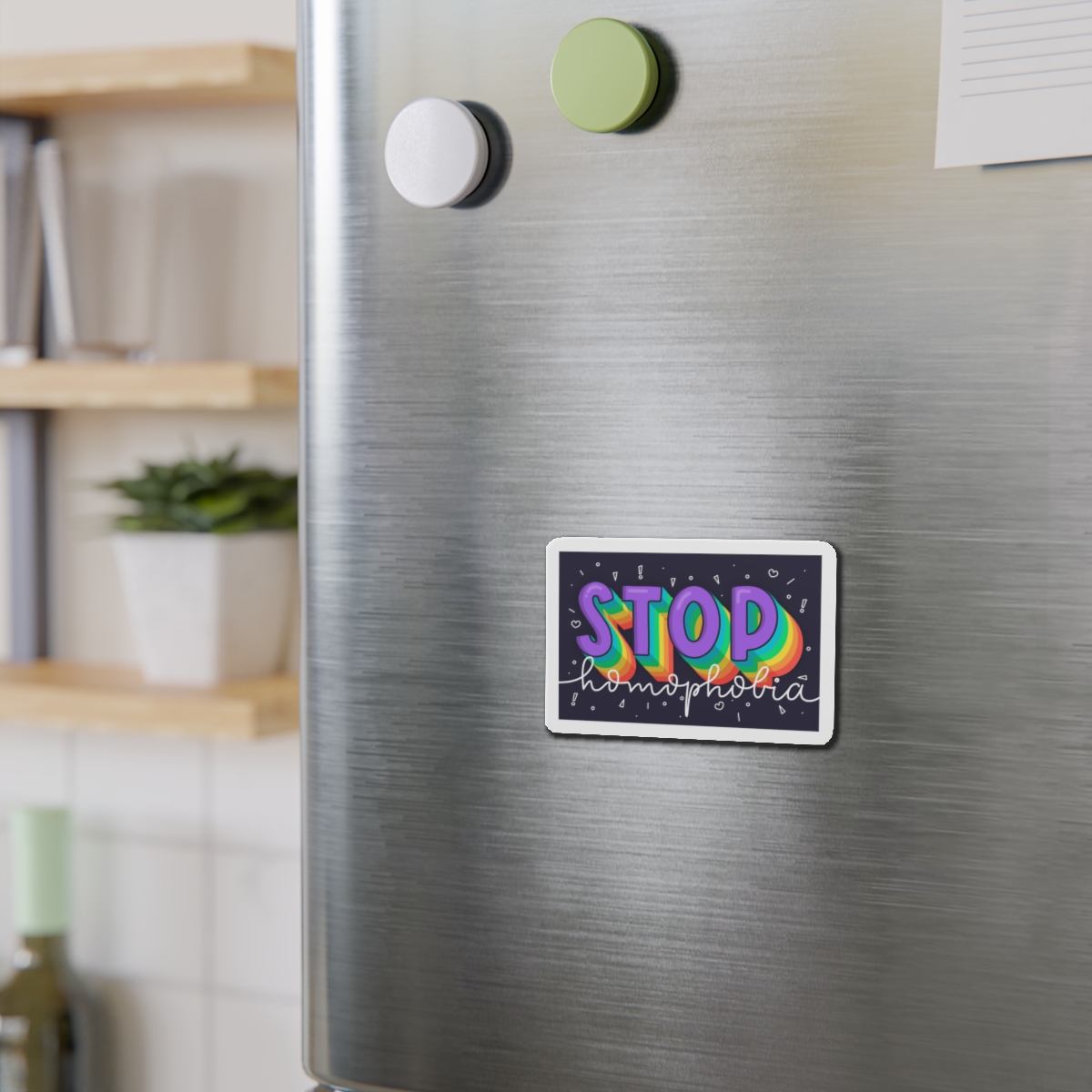 Stop Homophobia Concept Die Cut Magnets - Image 6