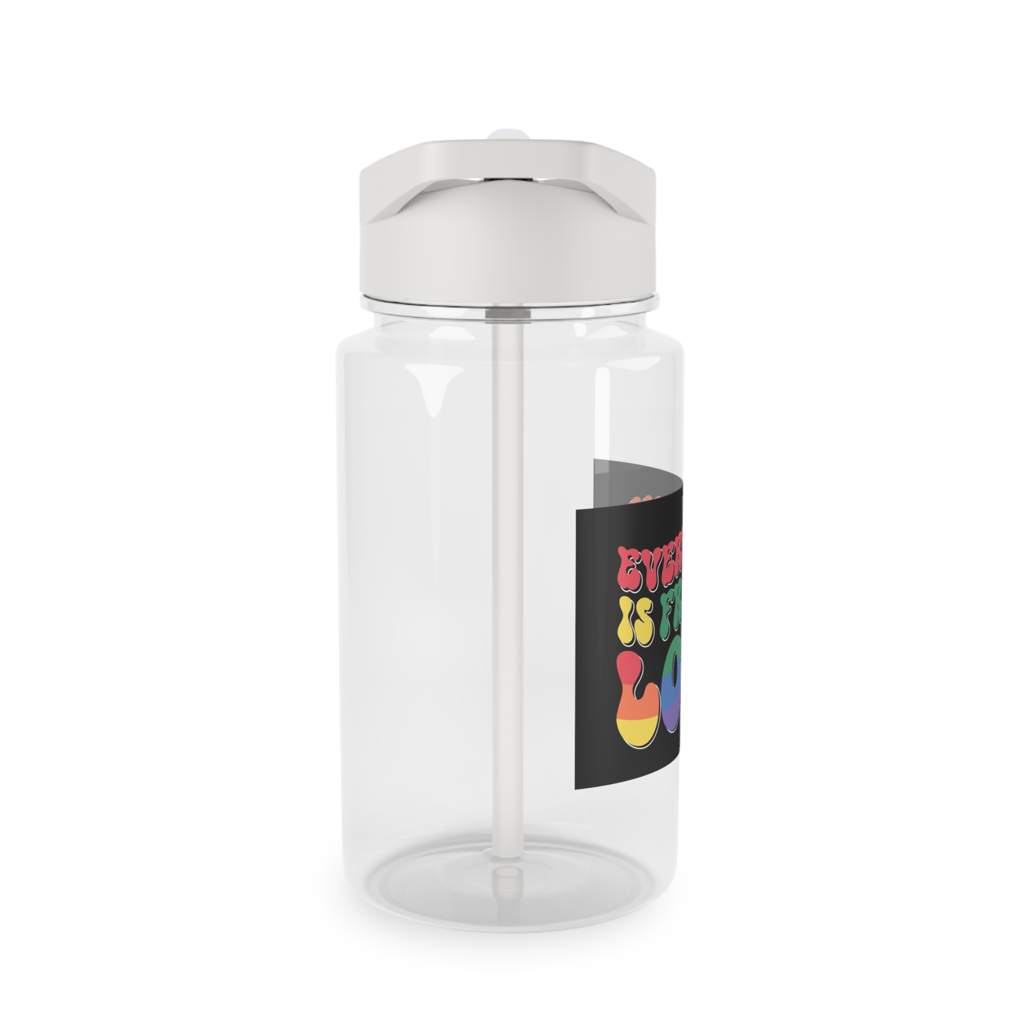Pride Lgbt Gay Retro Tshirt Design Tritan Water Bottle - Image 4