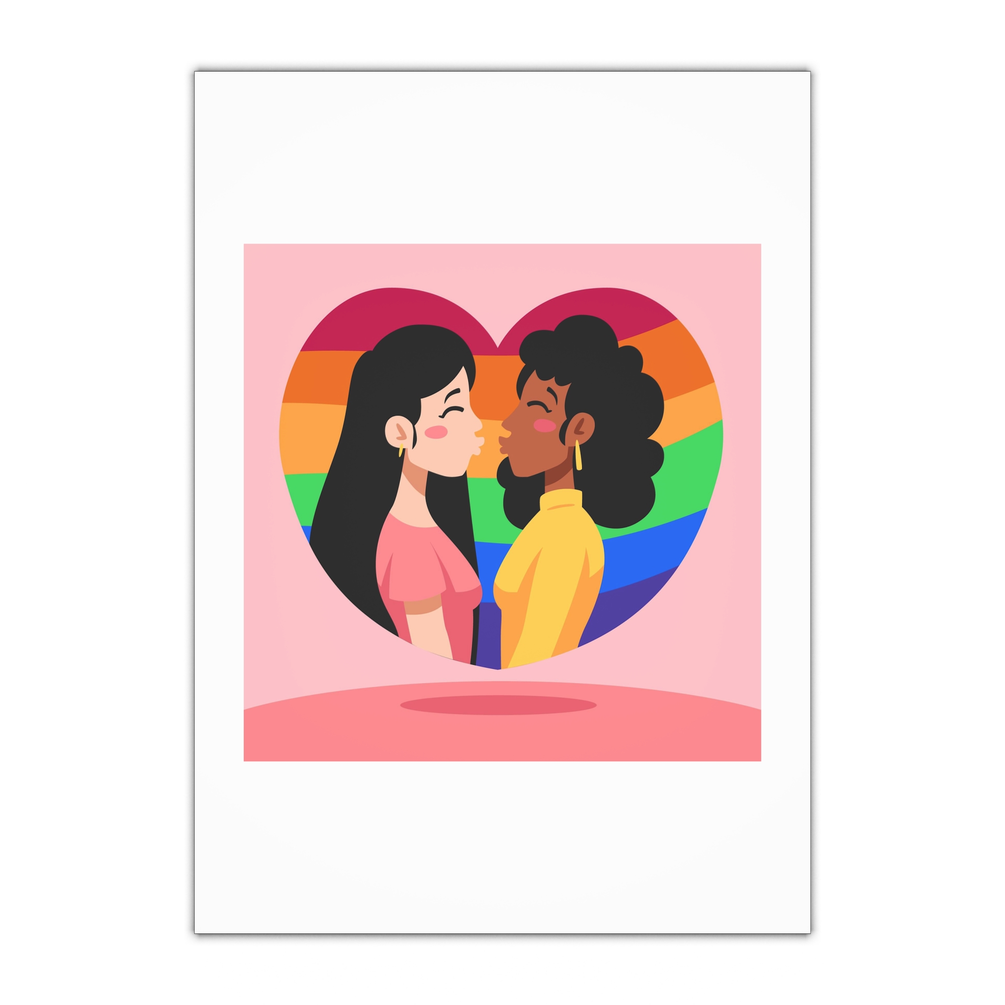 Lesbian Pride Design 2D6E24 Gift Wrapping Paper Sheets 1pc