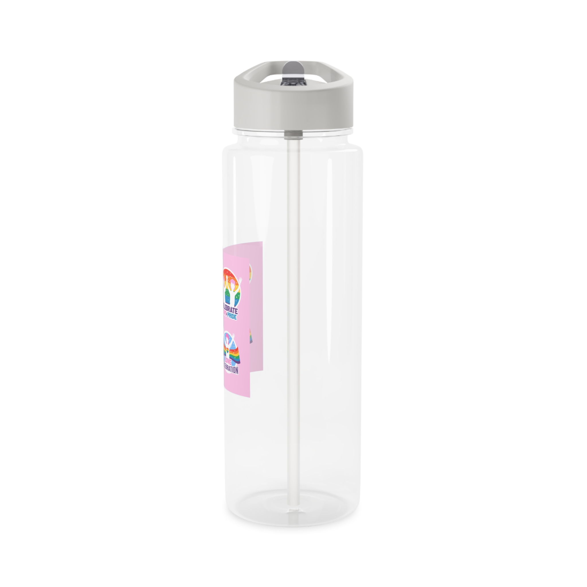 Pride Day Neon Badges Tritan Water Bottle - Image 7