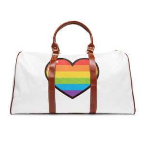 Lgbtq Pride Rainbow Heart Icon1 Waterproof Travel Bag