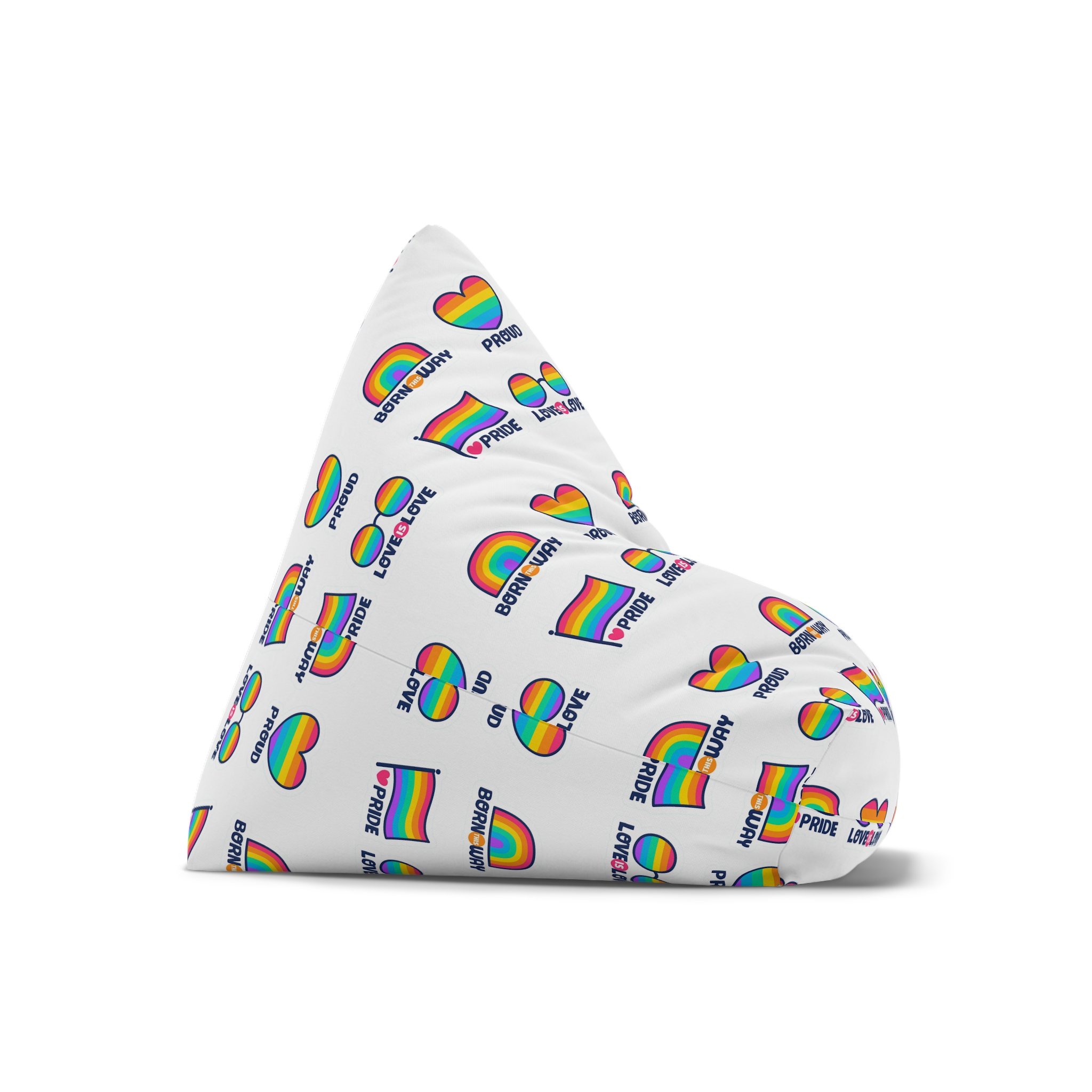 Pride Day Lables Collection Bean Bag Chair Cover - Image 7