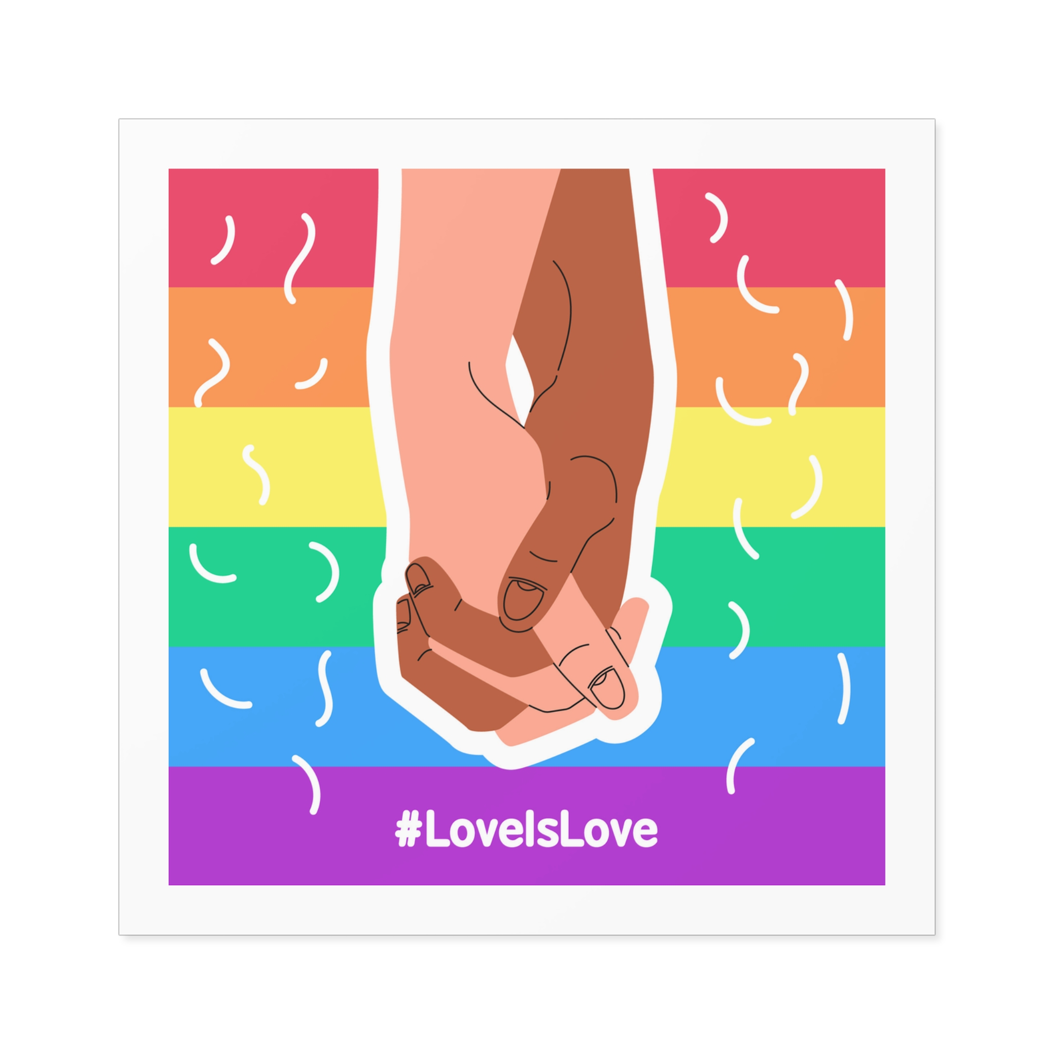 Pride Day Concept(2) Laminate Stickers Square - Image 33