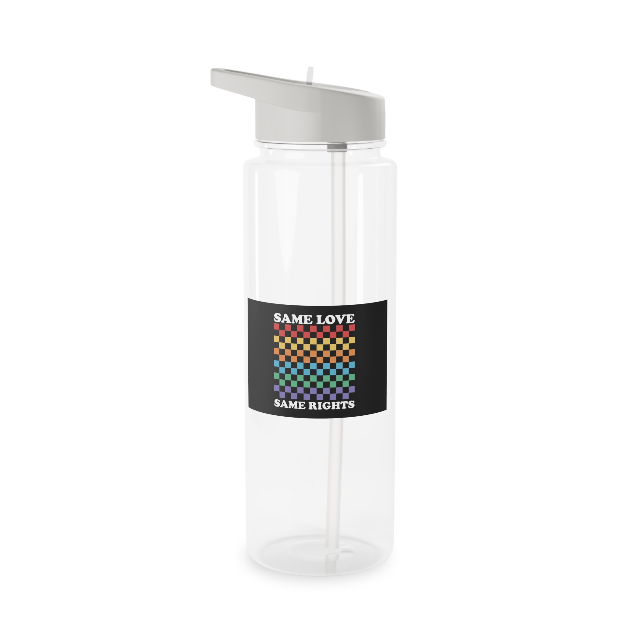 Pride Lgbt Gay Typography T Shirt Design Tritan Water Bottle - Image 5