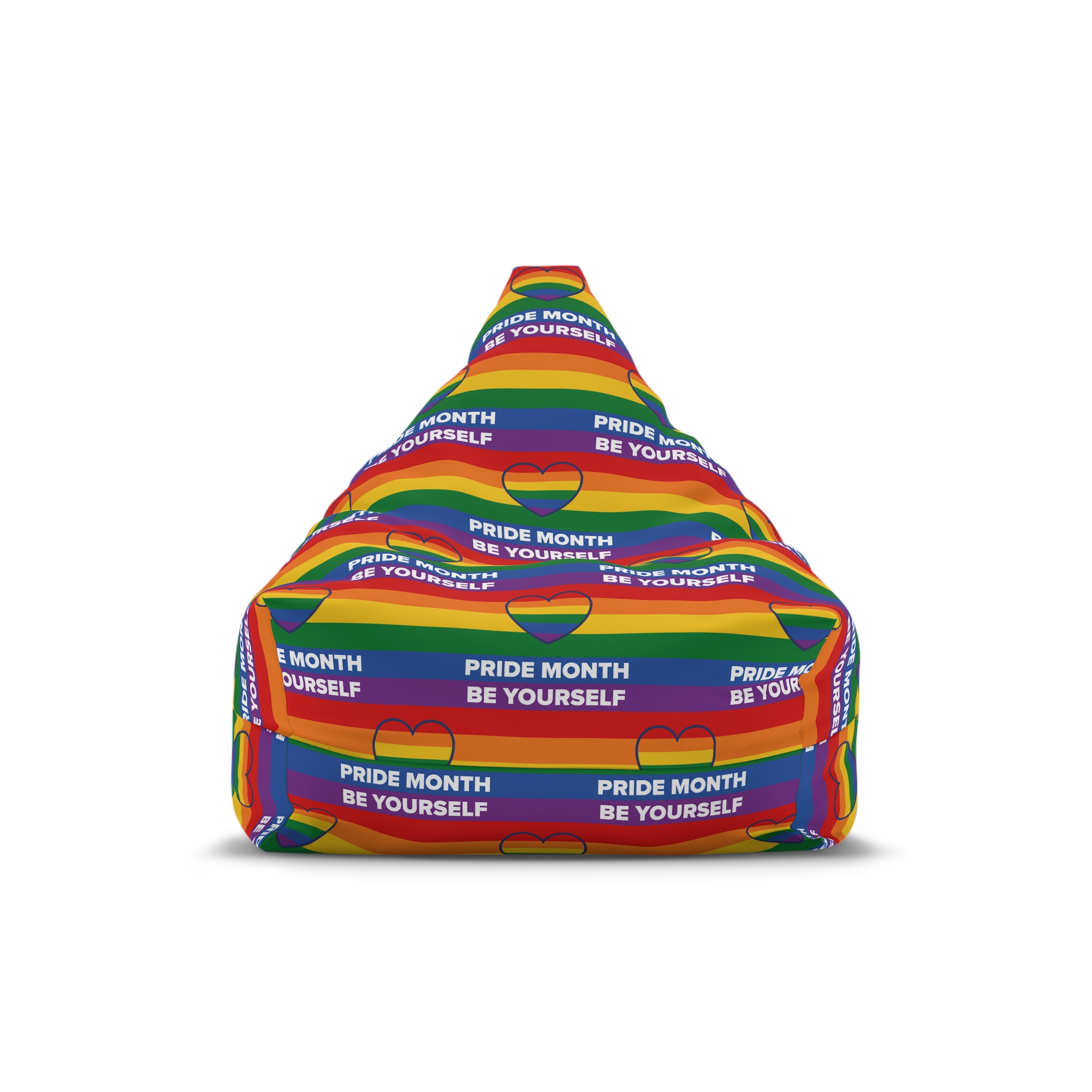 Lgbt Pride Month June Lesbian Gay Bisexual Transgender Lgbtq Flag Rainbow Vector3 Bean Bag Chair Cover
