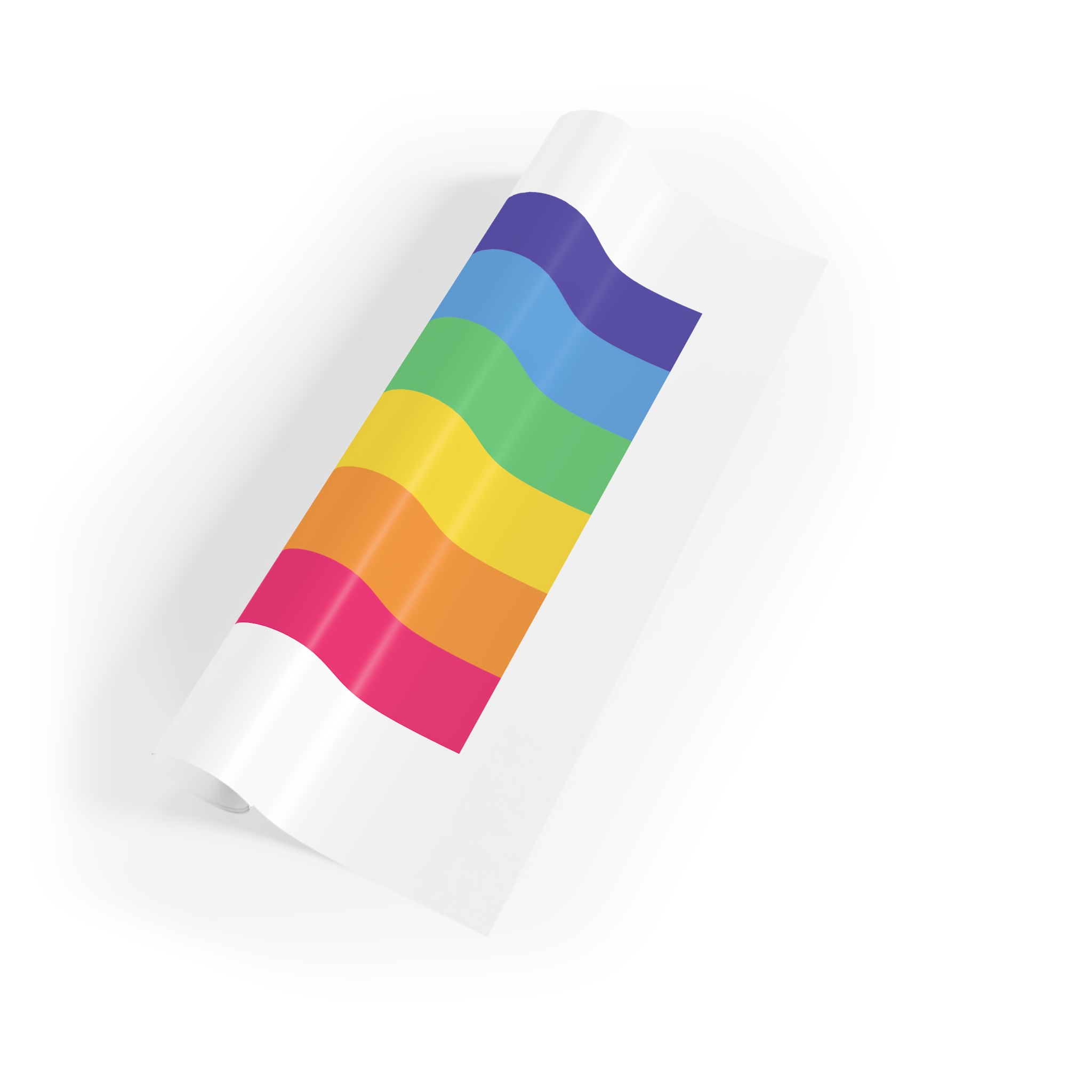 Happy Pride Month Rainbow Background Template Design Gift Wrapping Paper Rolls 1pc - Image 3