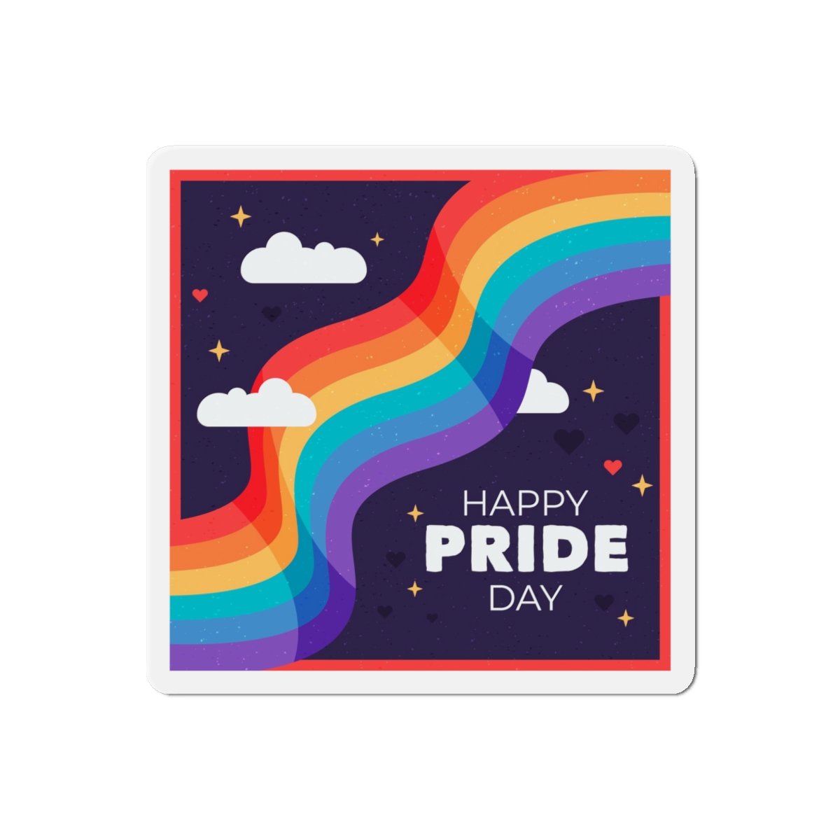Rainbow Flag Pride Day Die Cut Magnets - Image 13
