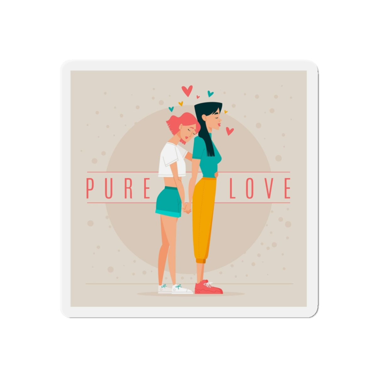 Lesbian Pride Design F63132 Die Cut Magnets - Image 4
