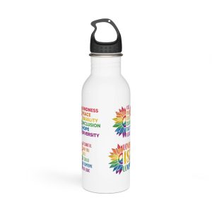 Sunflower Pride Gay Rainbow T Shirt Design Stainless Steel Water Bottle