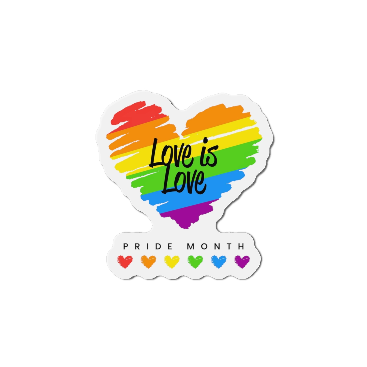 Beautiful Pride Day Flag Concept Die Cut Magnets - Image 10