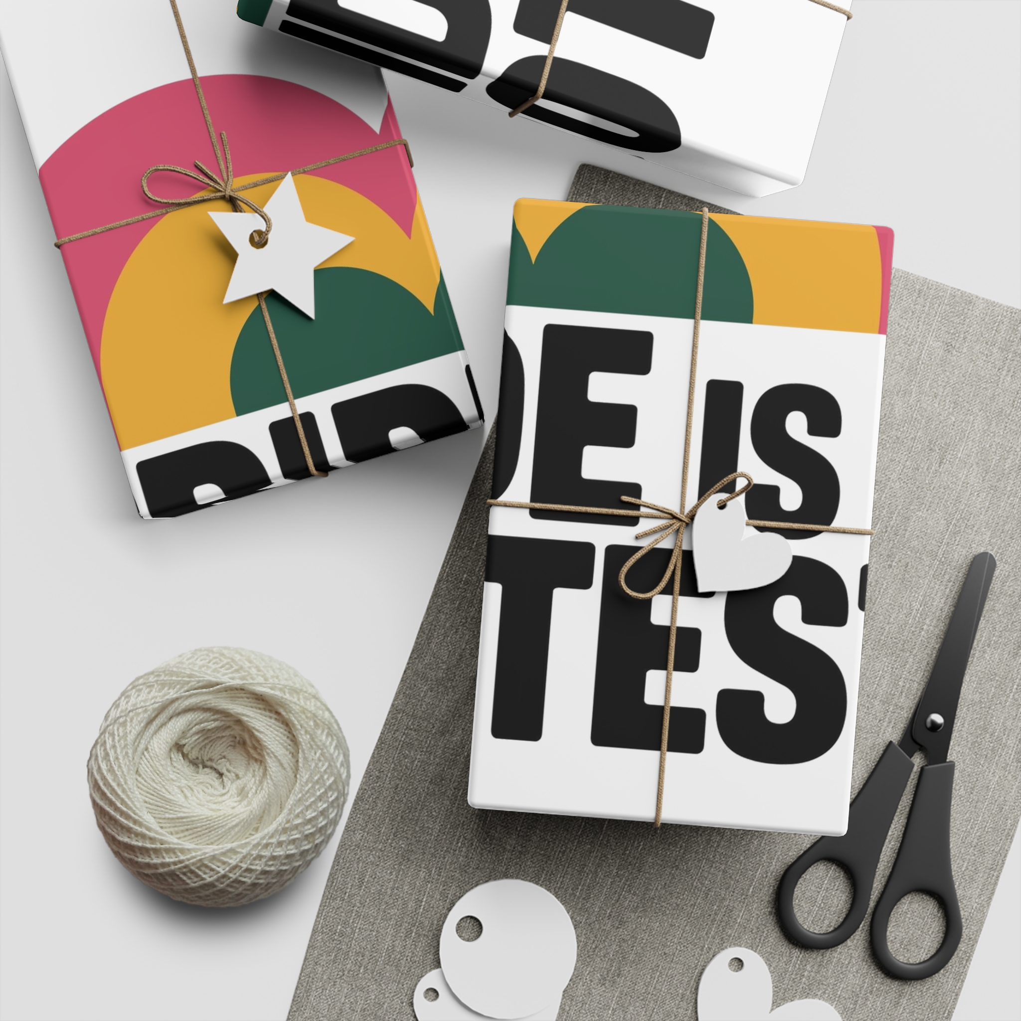 Price Isa Protest T Shirt Design Isolated White Background Gift Wrapping Paper Sheets 1pc - Image 2