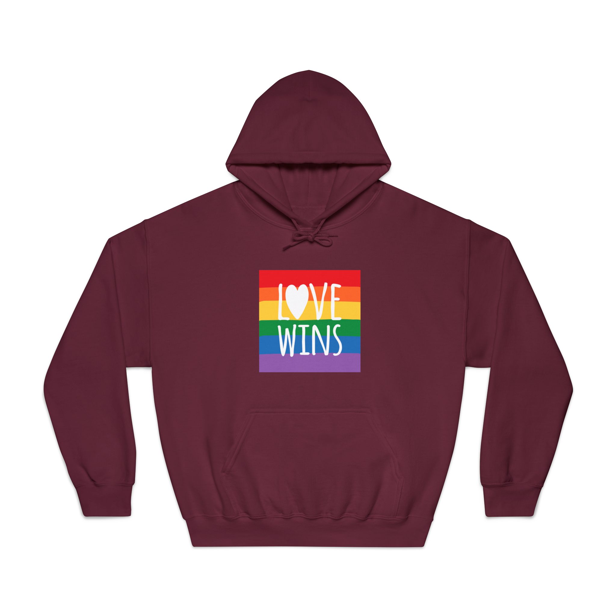 Lovewins Heart Hd 2 Unisex Dryblend Hooded Sweatshirt - Image 17