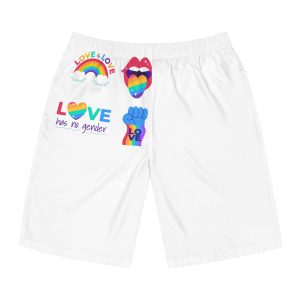Flat Labels Collection Pride Month Celebration(2) Mens Board Shorts Aop