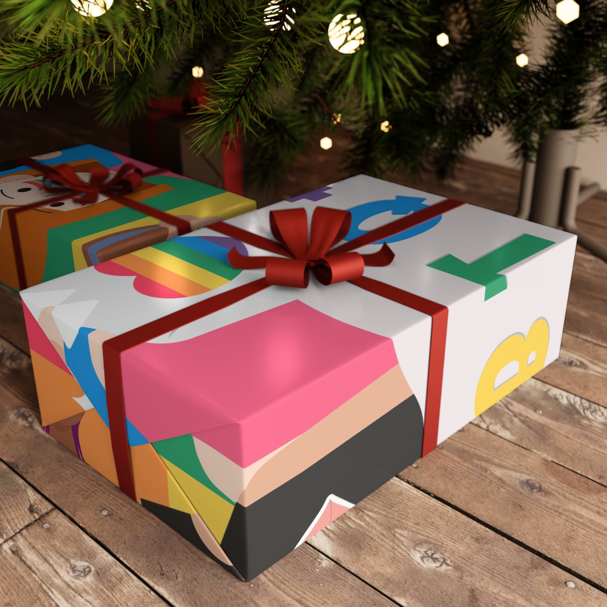Lgbtq Pride Month Poster Vector With Diverse Characters Rainbow Celebrate Love Inclusivity Gift Wrapping Paper Sheets 1pc - Image 6