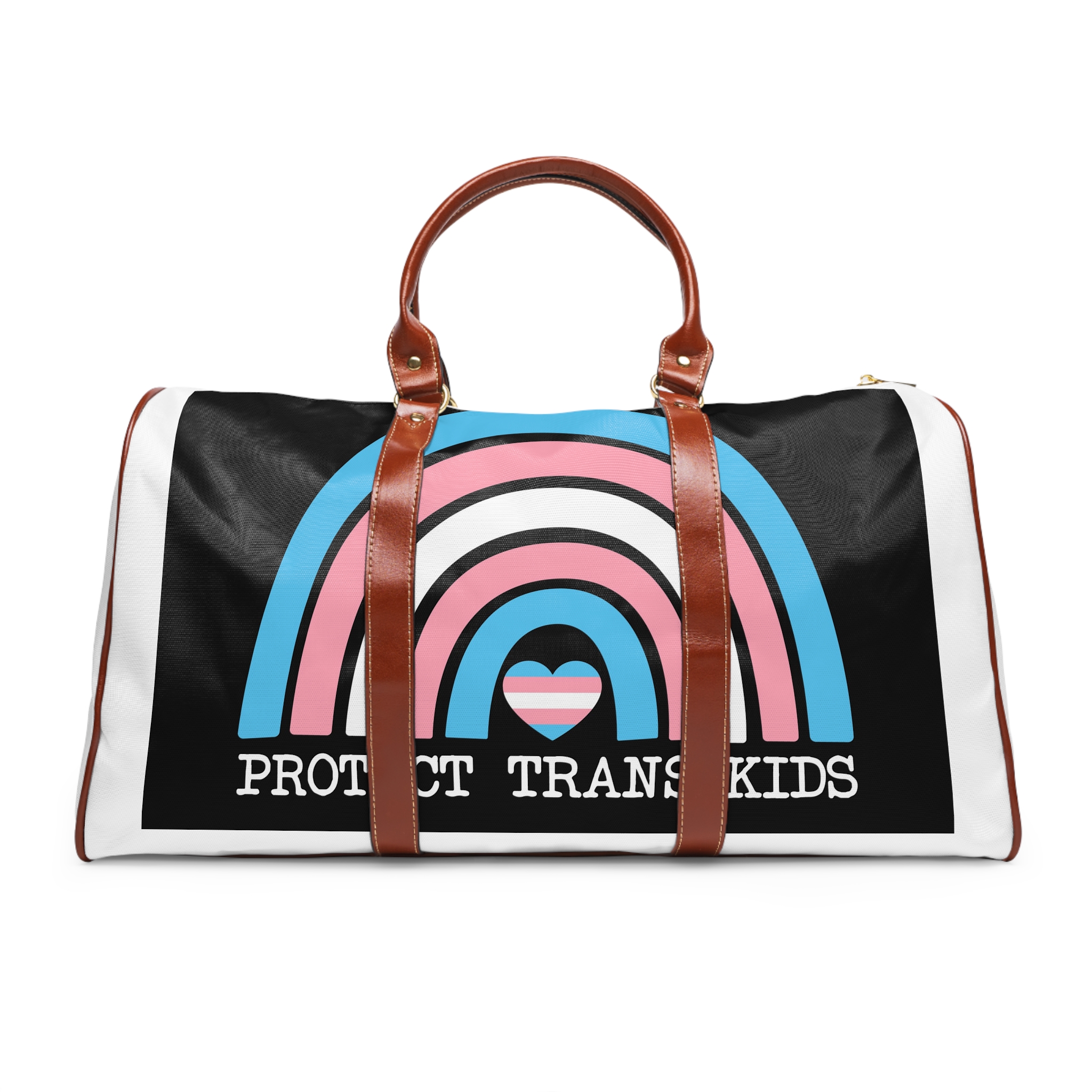 Poster That Says Protection Boys Their Kids Waterproof Travel Bag