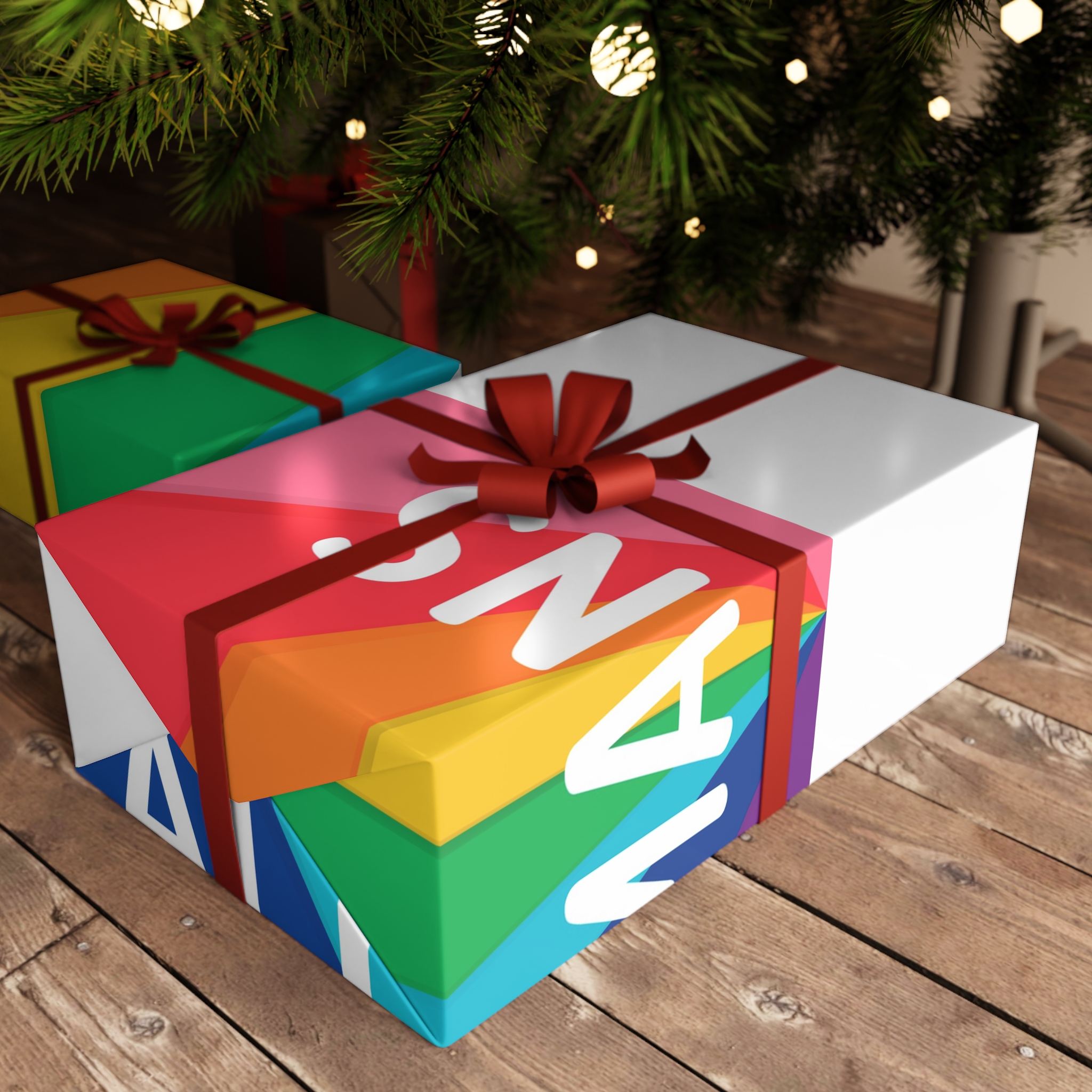 Rainbow Colored Background With All Humans Concept Pride Month Gift Wrapping Paper Sheets 1pc - Image 3