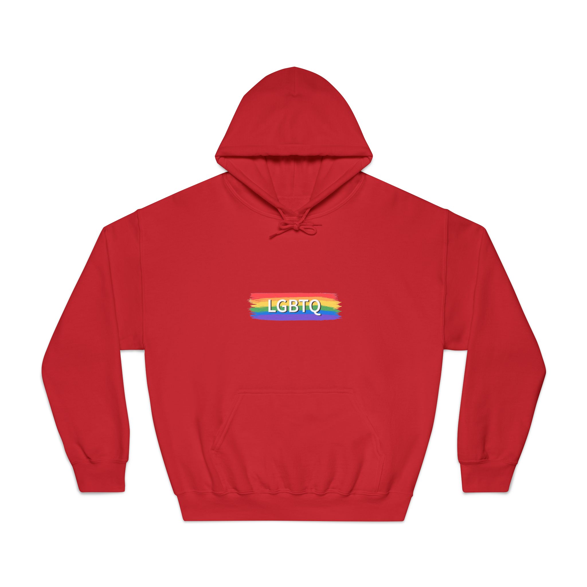 Lgbtq Rainbow Flag Pride Month June Colorful Brush Stroke Lgbtq Flag Vector Illustration Unisex Dryblend Hooded Sweatshirt - Image 33