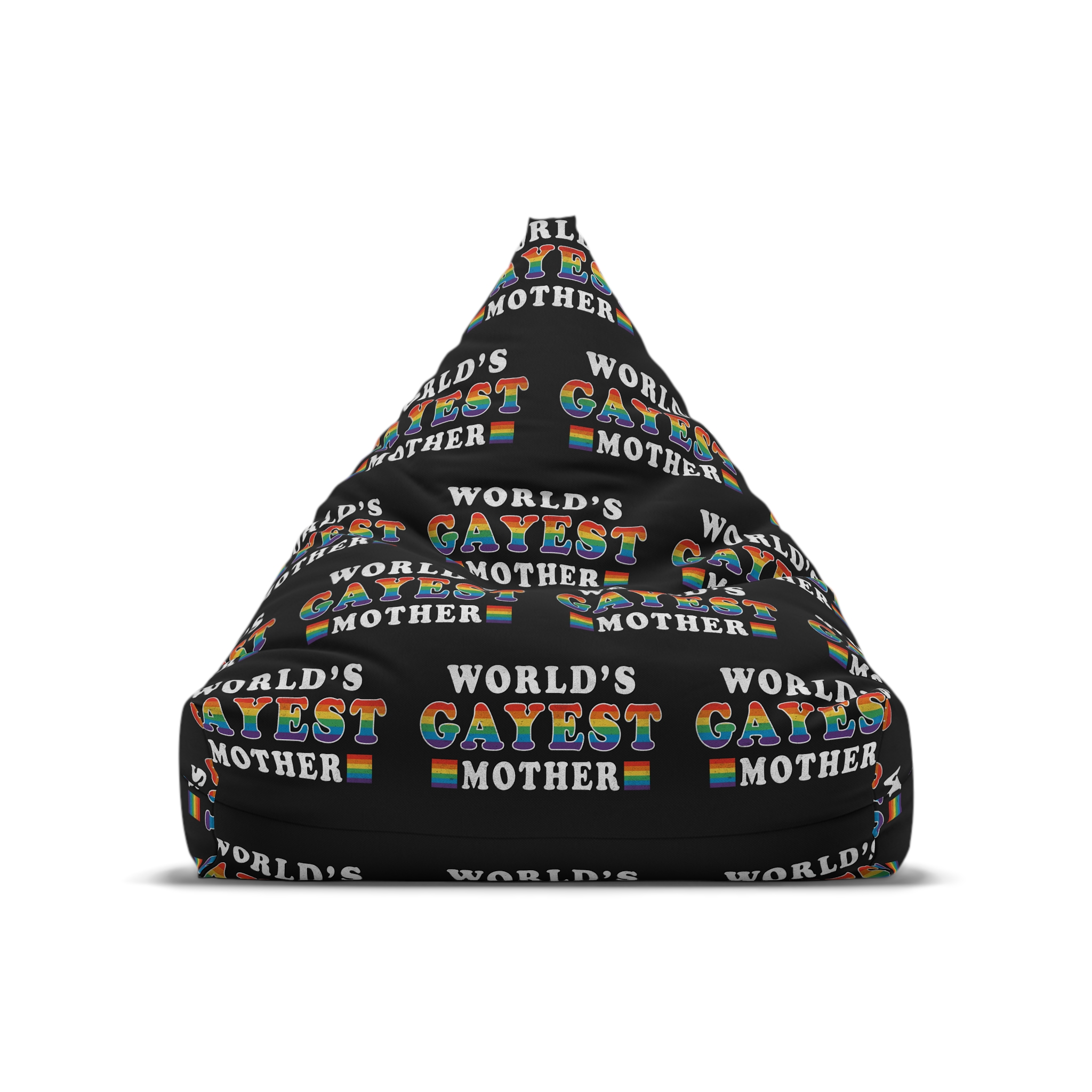 Mother Day Pride Rainbow Typography Vector Premium T Shirt(1) Bean Bag Chair Cover - Image 5