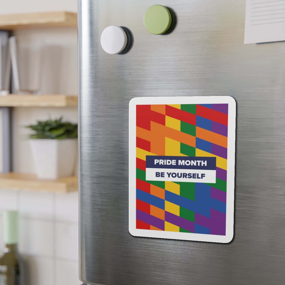 Lgbt Pride Month June Lesbian Gay Bisexual Transgender Lgbtq Flag Rainbow Vector(1)3 Die Cut Magnets - Image 15