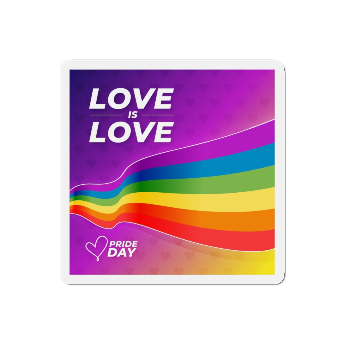 Colorful Pride Day Flag Concept Die Cut Magnets - Image 13