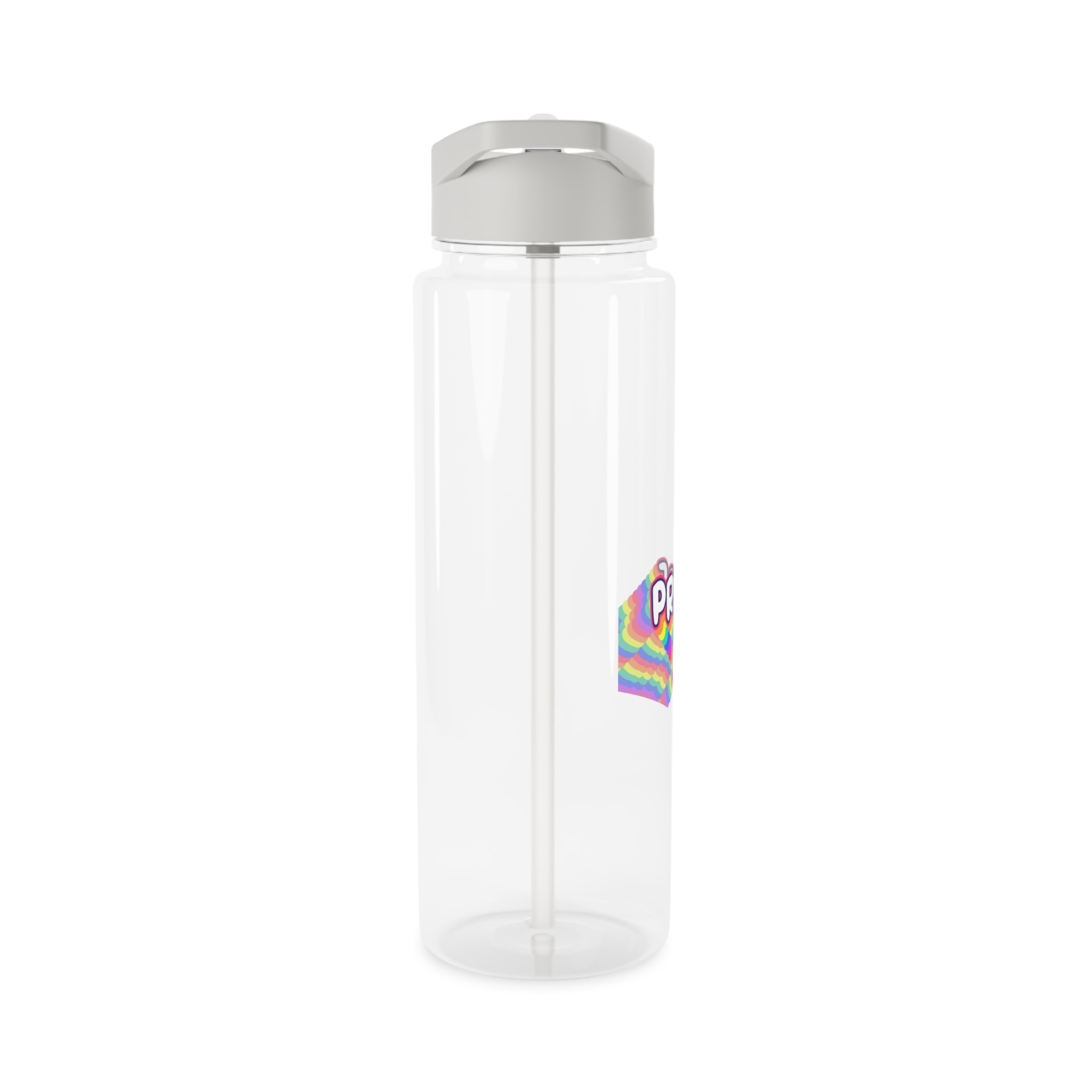 Pride Text Lettering Pride Month Celebration Poster Tritan Water Bottle - Image 8