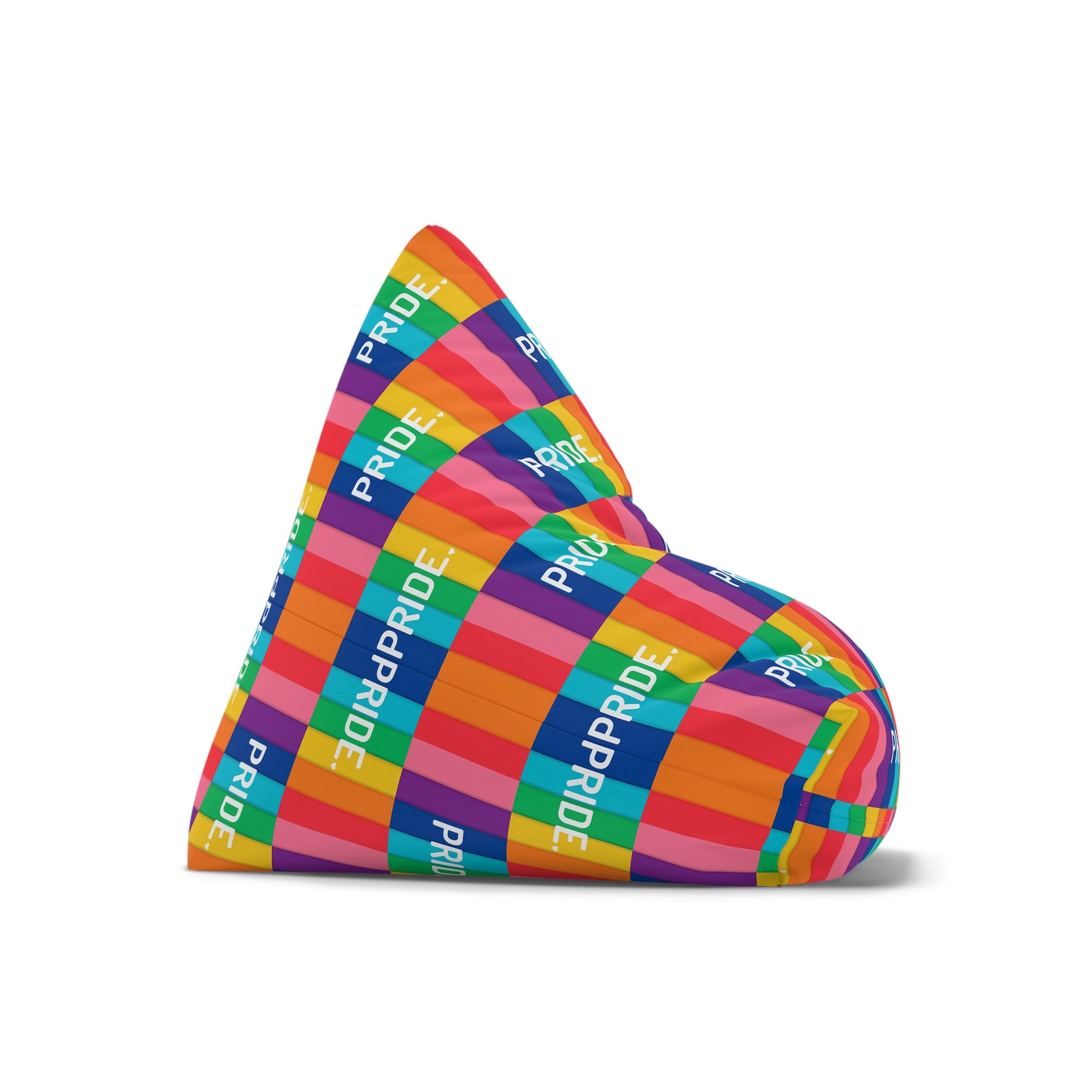 Rainbow Colored Background With Pride Concept Pride Month Bean Bag Chair Cover - Image 7