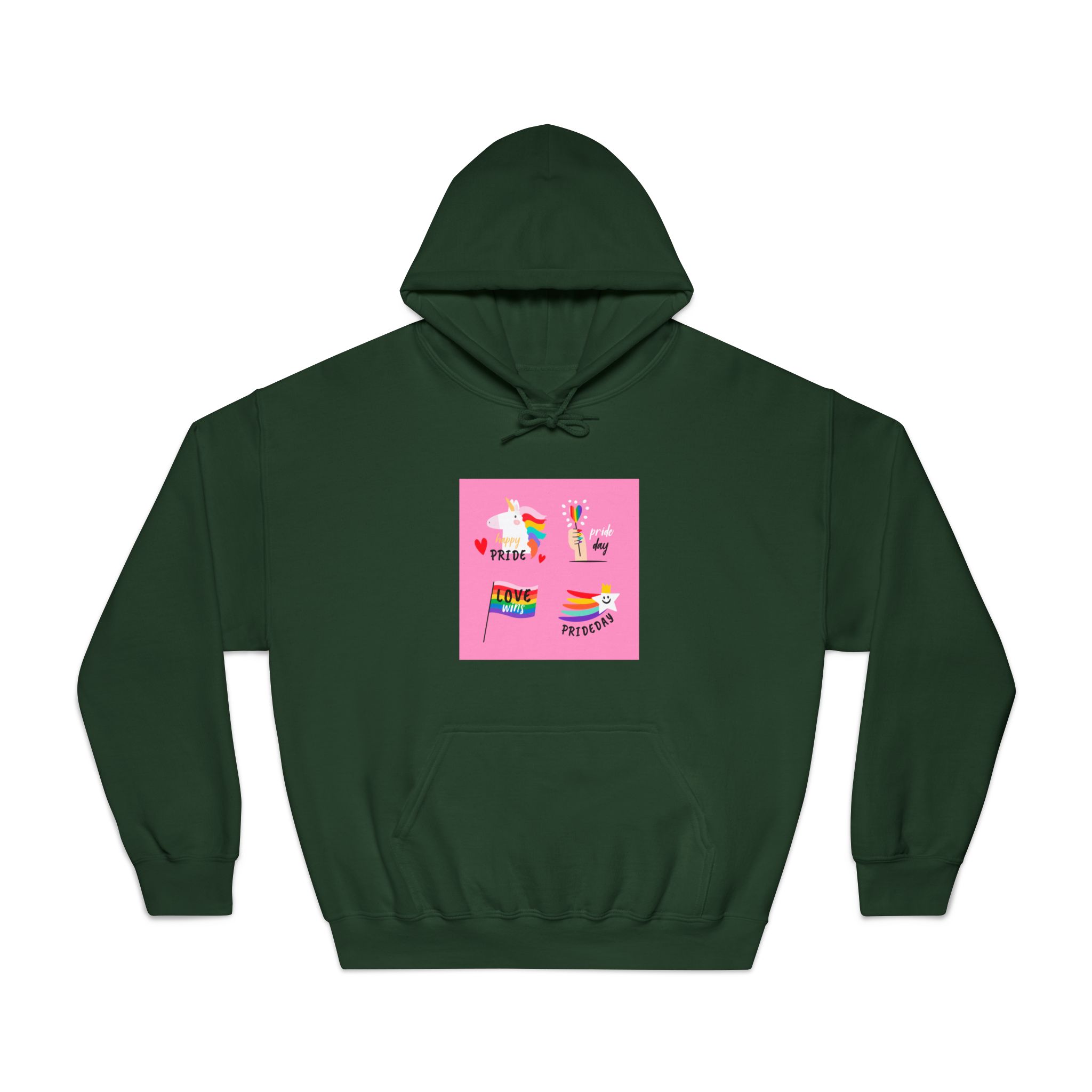 Pride Day Label Collection Theme Unisex Dryblend Hooded Sweatshirt - Image 21