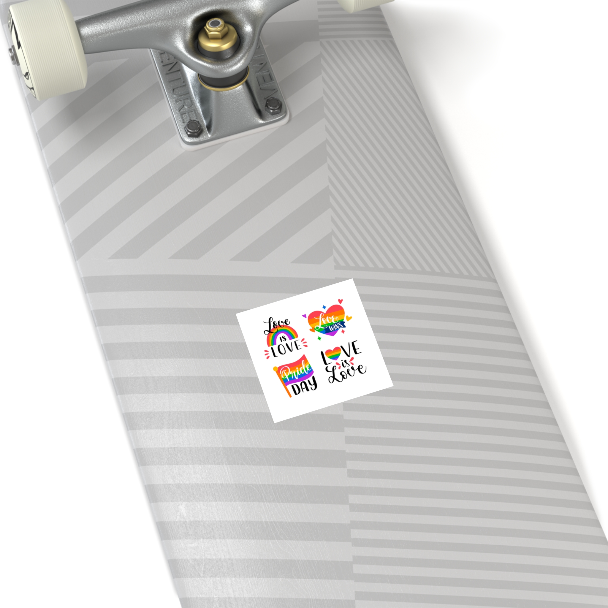 Hand Drawn Pride Day Label Collection Laminate Stickers Square - Image 4