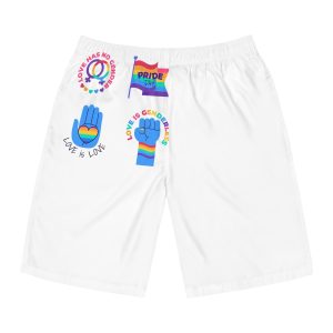Flat Labels Collection Pride Month Celebration(1) Mens Board Shorts Aop