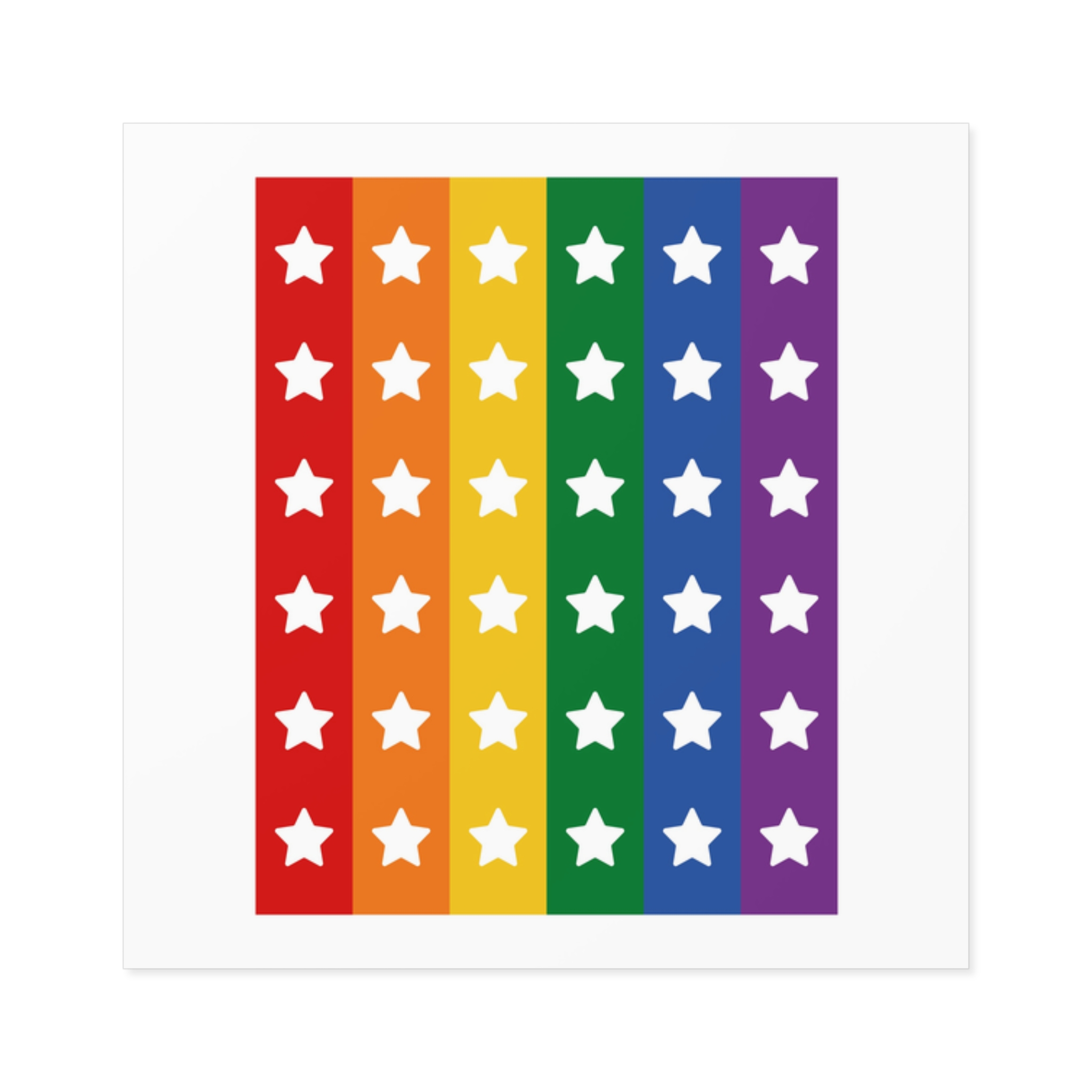 Lgbt Pride Month June Lesbian Gay Bisexual Transgender Lgbtq Flag Rainbow Vector(3) (1) Laminate Stickers Square