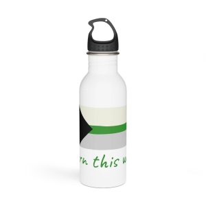 Colorful Demiromantic Pride Flag Happy Pride Day Lgbtq Community Pride Month Vector Hand Drawn Doodle Posters Stickers Logo Cards Stainless Steel Water Bottle