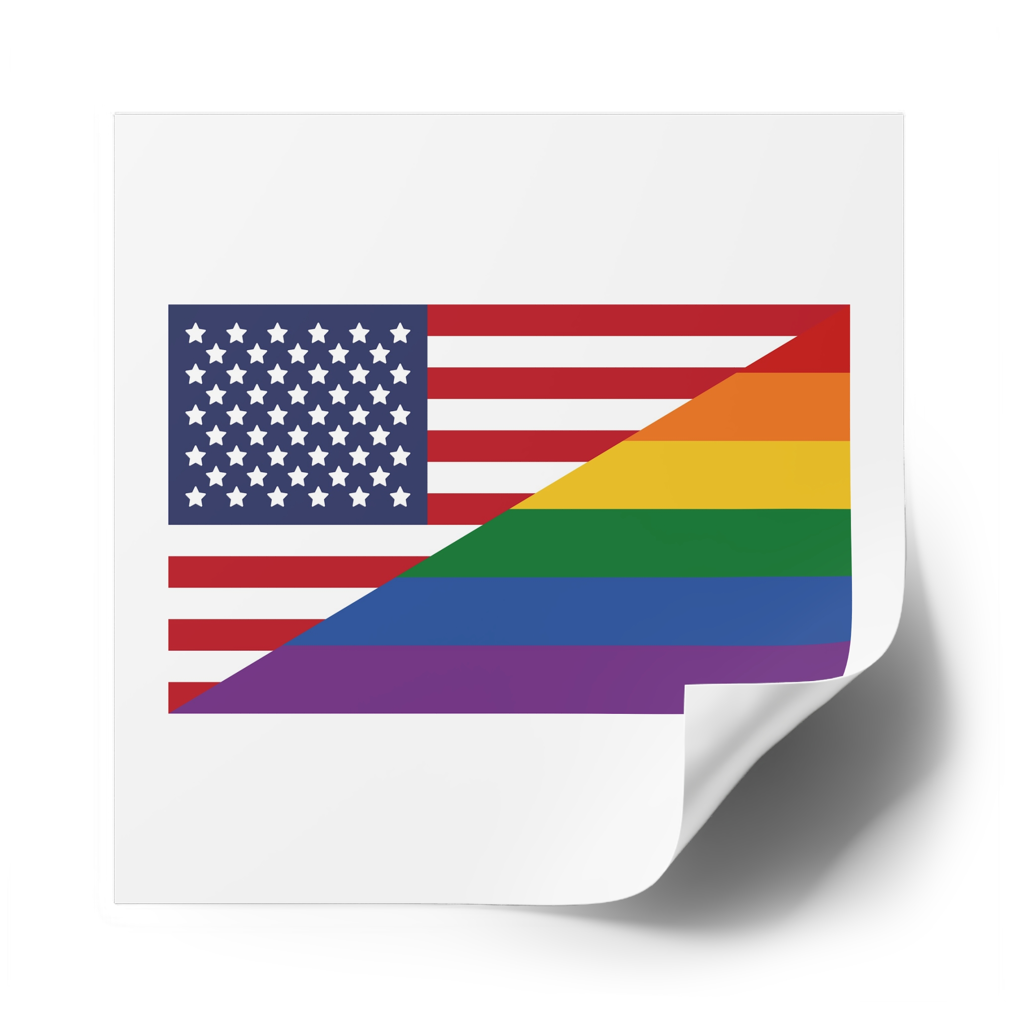 Lgbt Pride Month June Lesbian Gay Bisexual Transgender Lgbtq Flag Rainbow Vector(2) (1) Laminate Stickers Square - Image 58